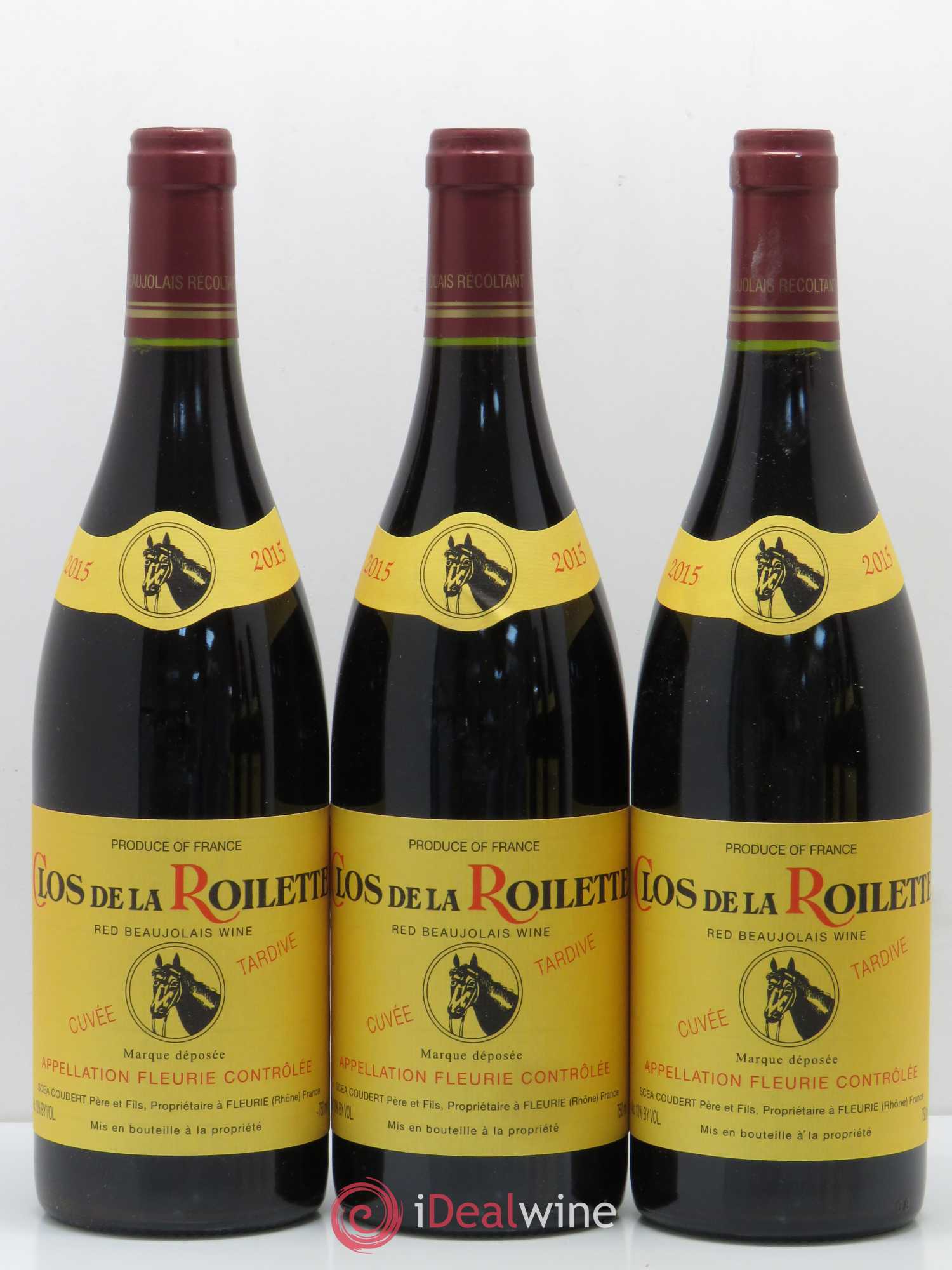 Fleurie Cuvée Tardive Clos de la Roilette  (senza prezzo di riserva) 2015 - Lotto di 6 bottiglie - 1