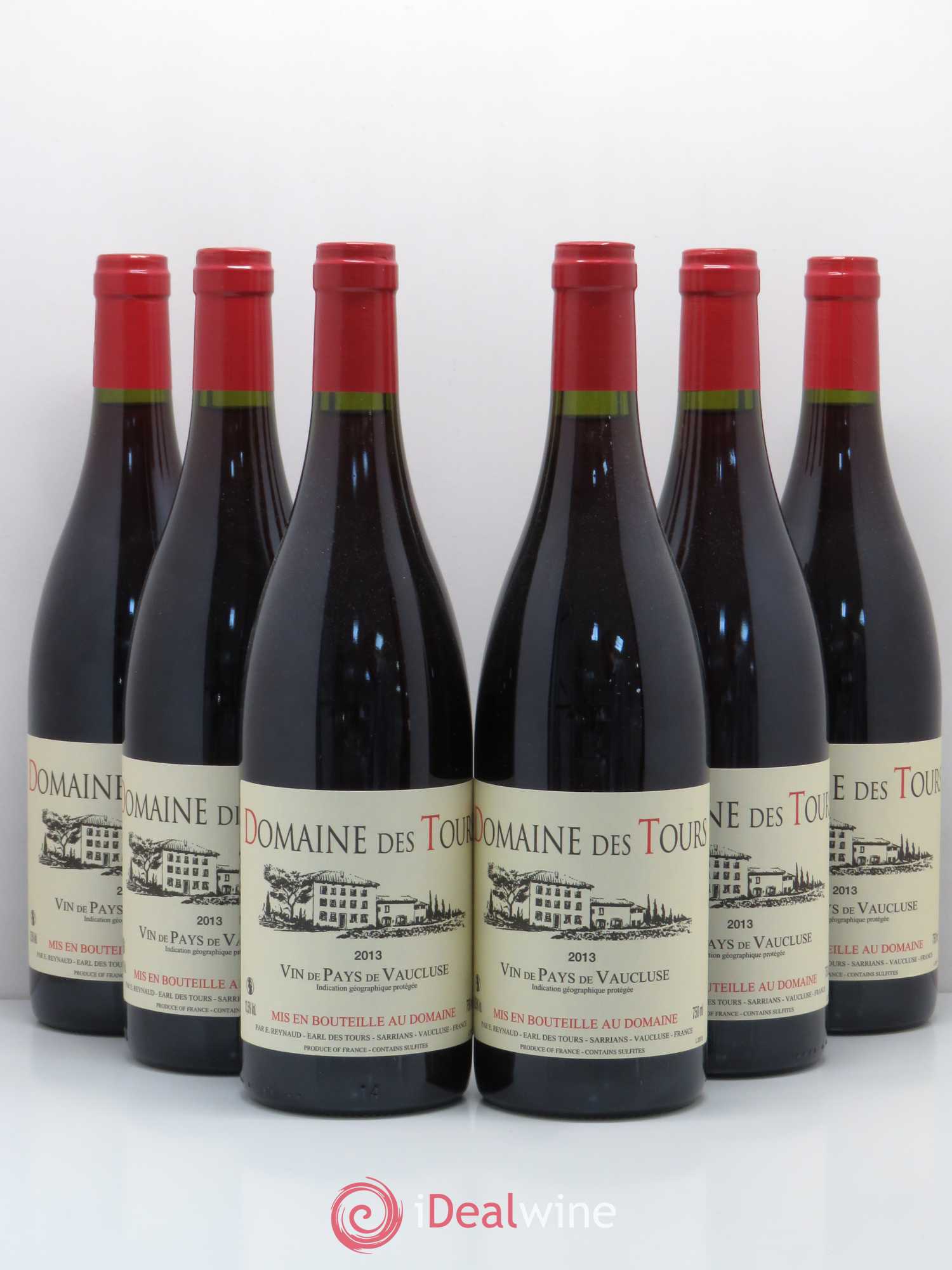 Vaucluse (Vin de Pays de Vaucluse) Domaine des Tours Emmanuel Reynaud 2013 - Lot de 6 bouteilles - 0