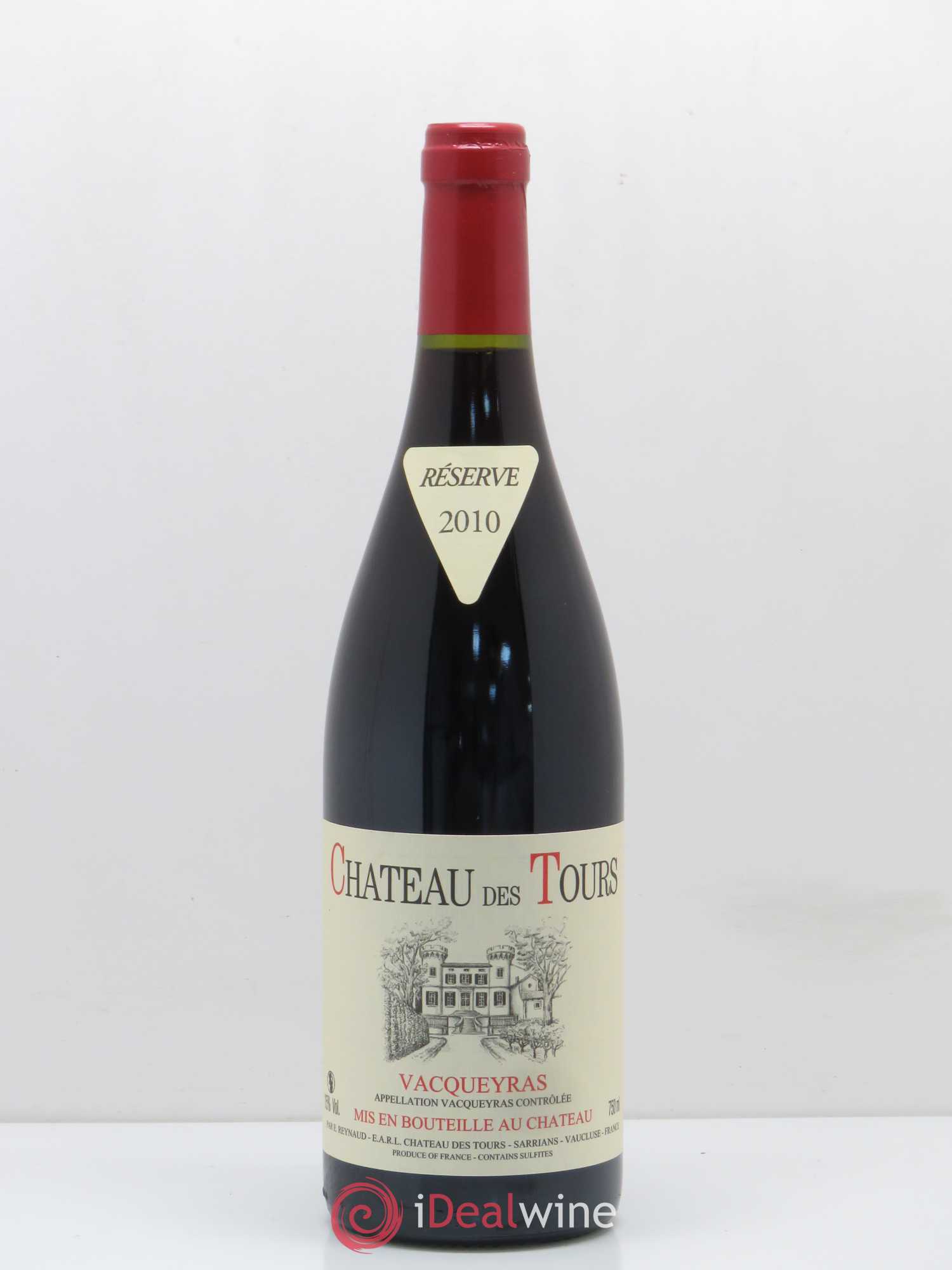 Vacqueyras Château des Tours Emmanuel Reynaud 2010 - Lot de 1 bouteille - 0