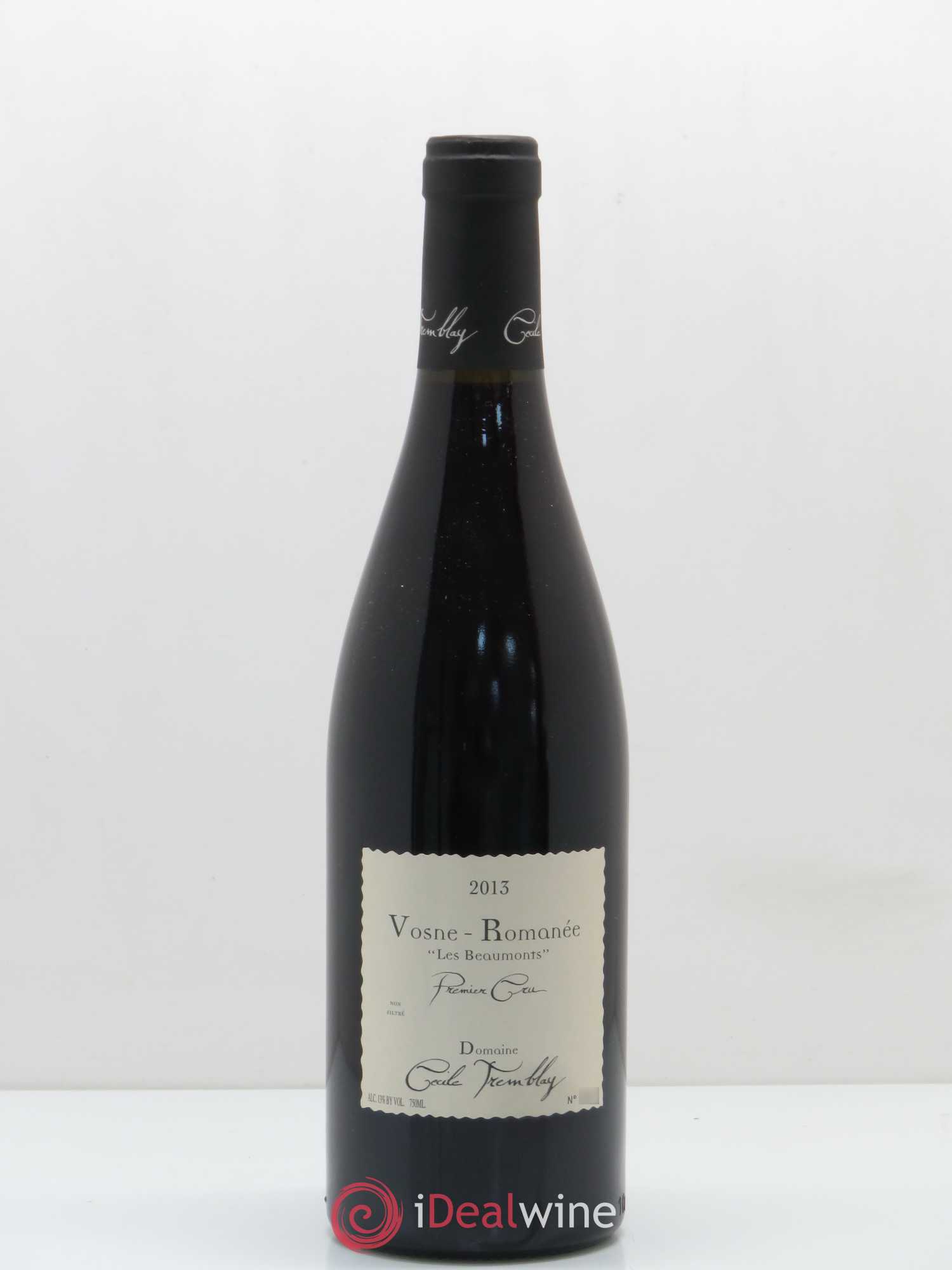 Vosne-Romanée 1er Cru Les Beaumonts (ou Beaux Monts) Cécile Tremblay 2013 - Lot de 1 bouteille - 0