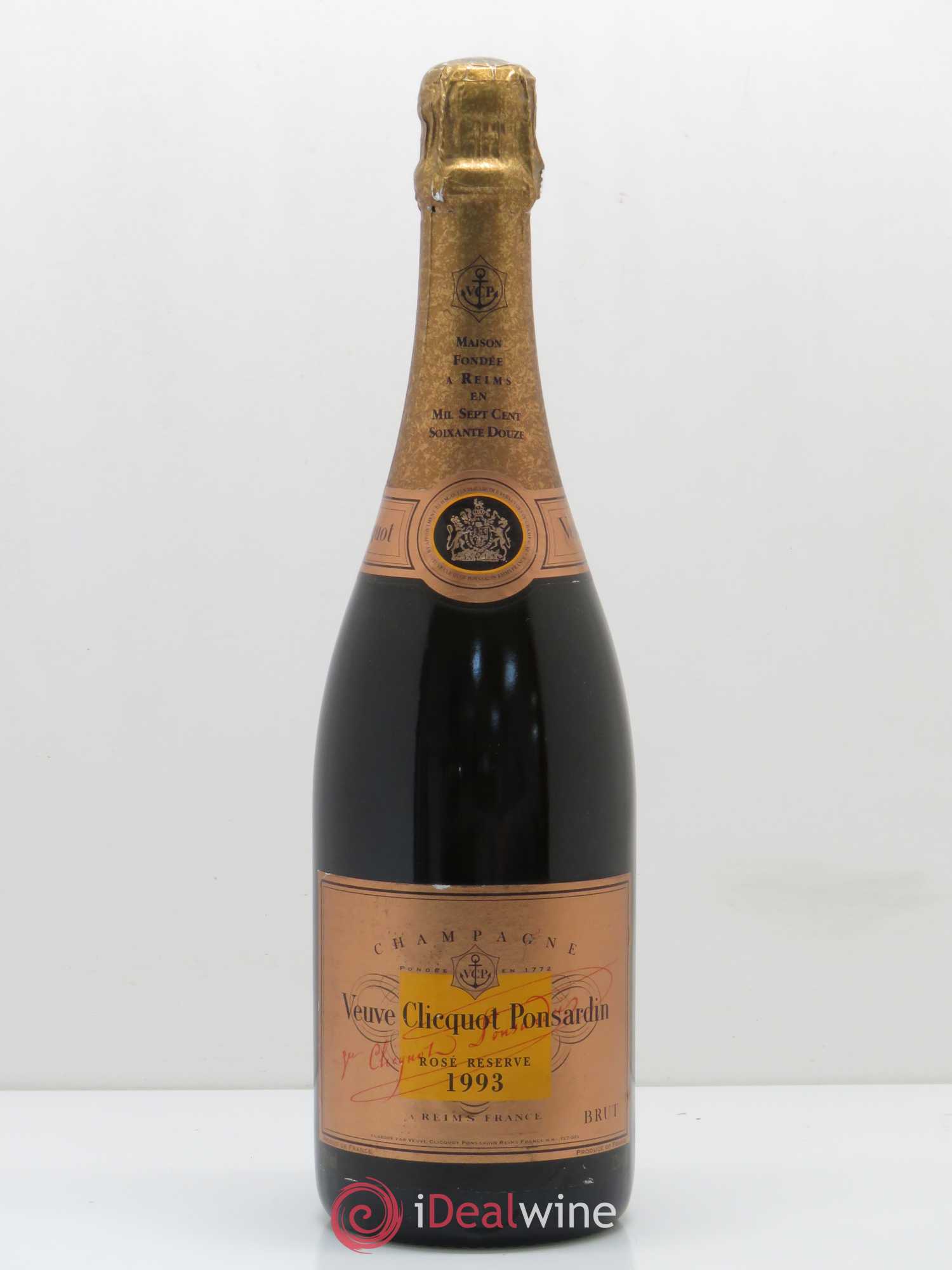 Champagne - Veuve Cliquot Réserve 1993 - Lot de 1 bouteille - 0