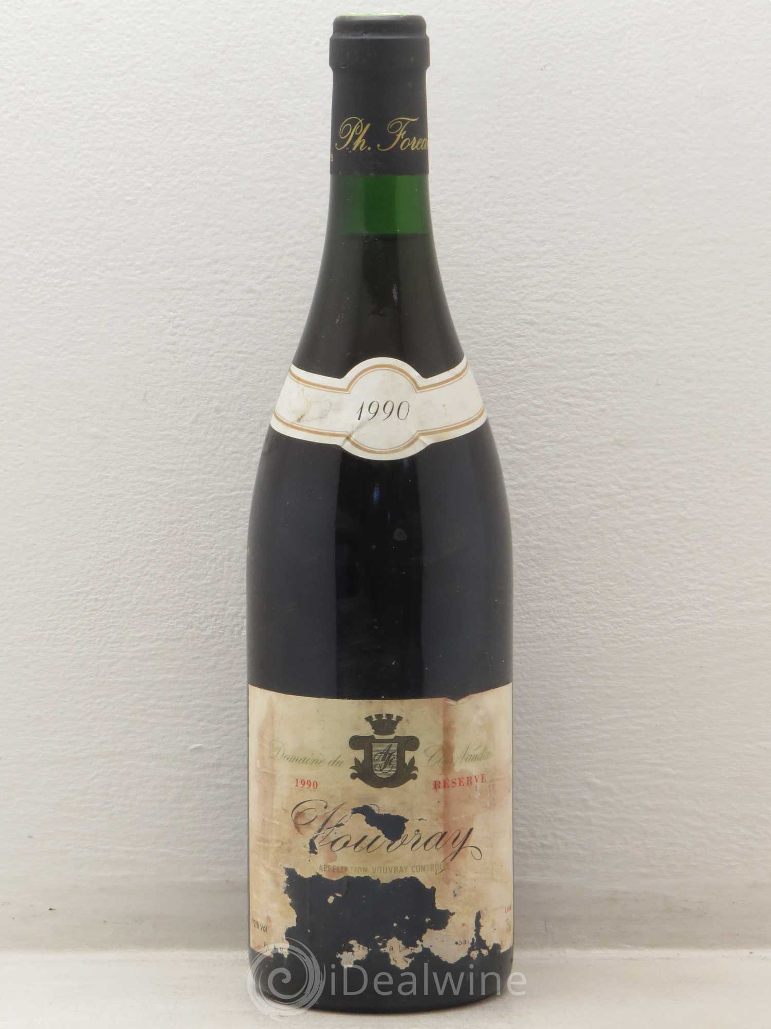 Vouvray Moelleux Réserve Clos Naudin - Philippe Foreau 1990 - Lotto di 1 bottiglia - 0