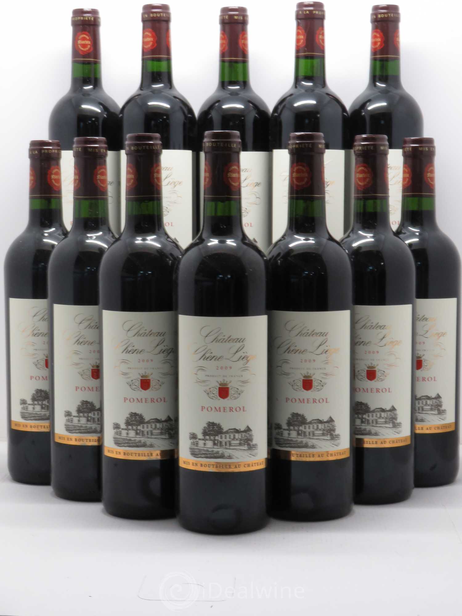 Pomerol château Chêne Liège 2009 - Posten von 12 Flaschen - 0