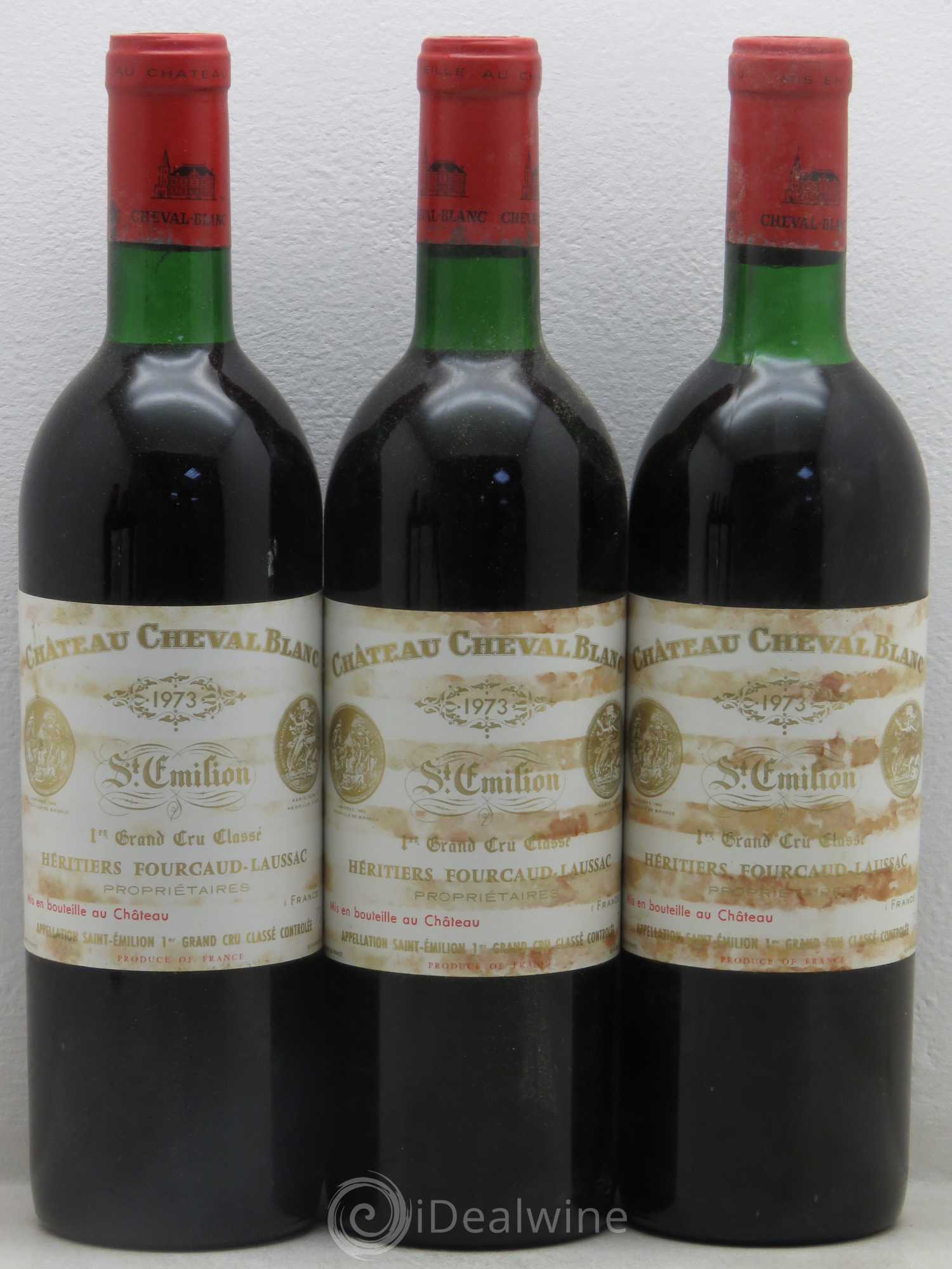 Château Cheval Blanc 1er Grand Cru Classé A 1973 - Lot de 6 bouteilles - 1