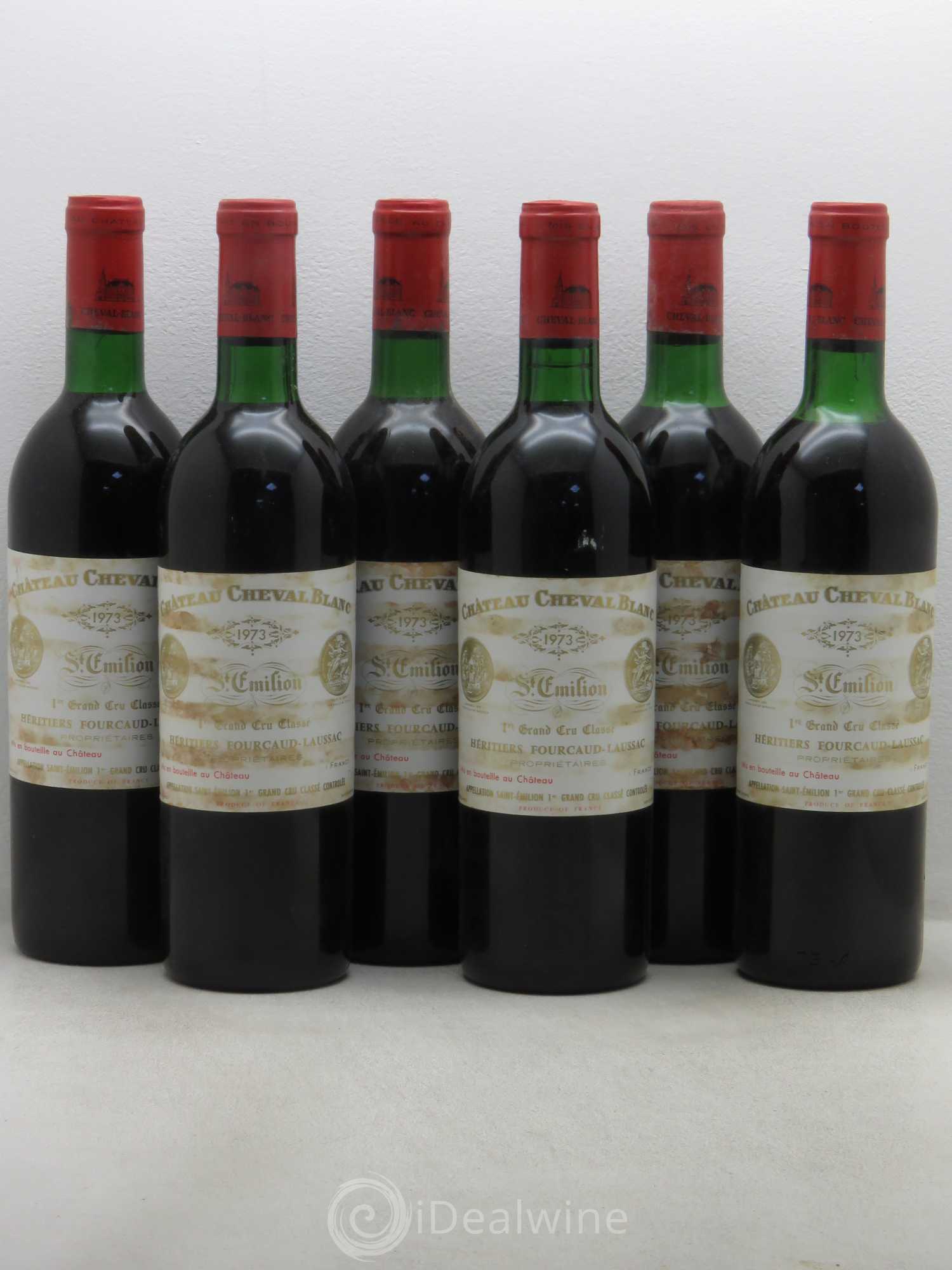 Château Cheval Blanc 1er Grand Cru Classé A 1973 - Lot de 6 bouteilles - 0