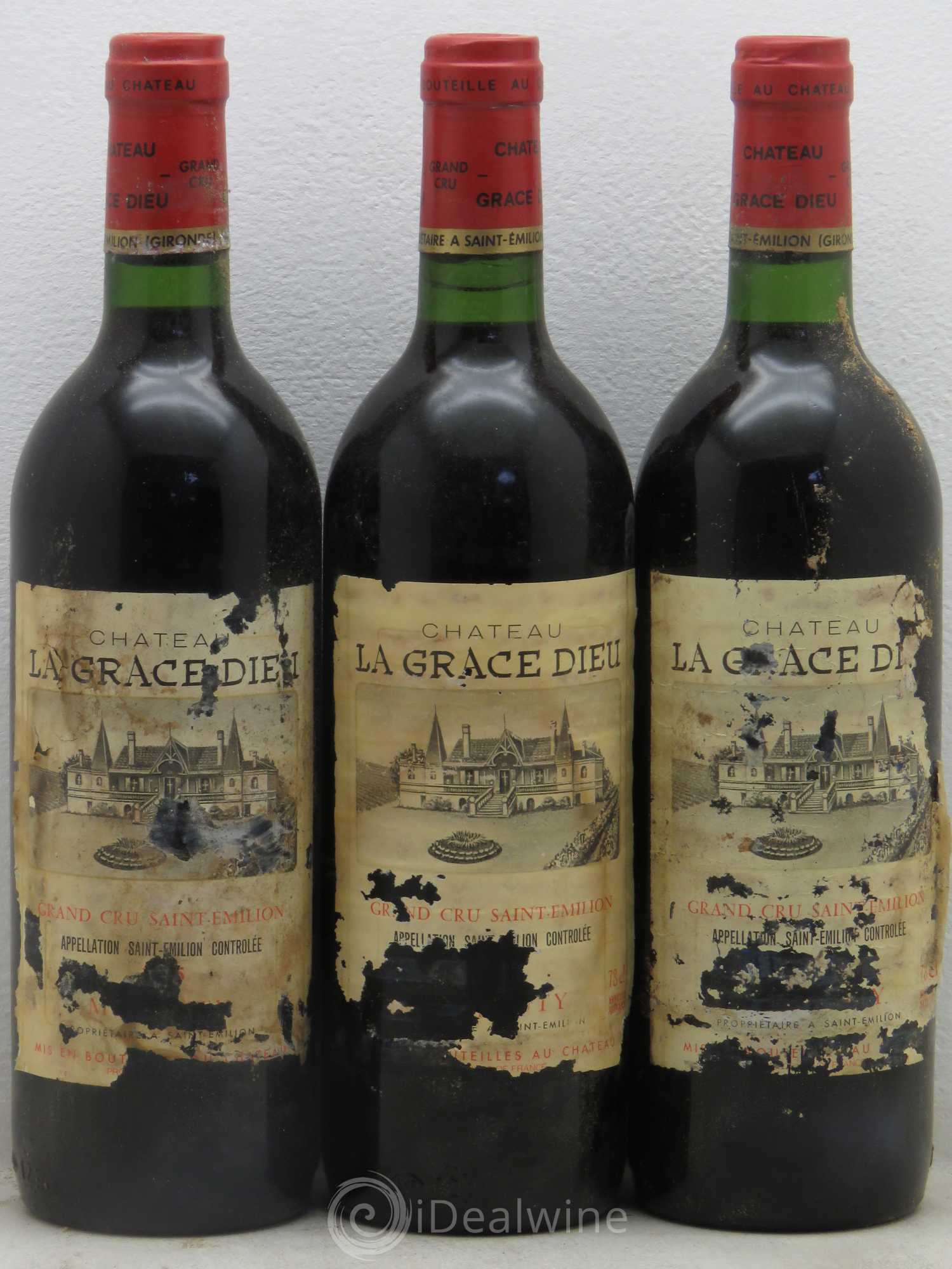 Château la Grâce Dieu - Lot de 3 bouteilles - 0