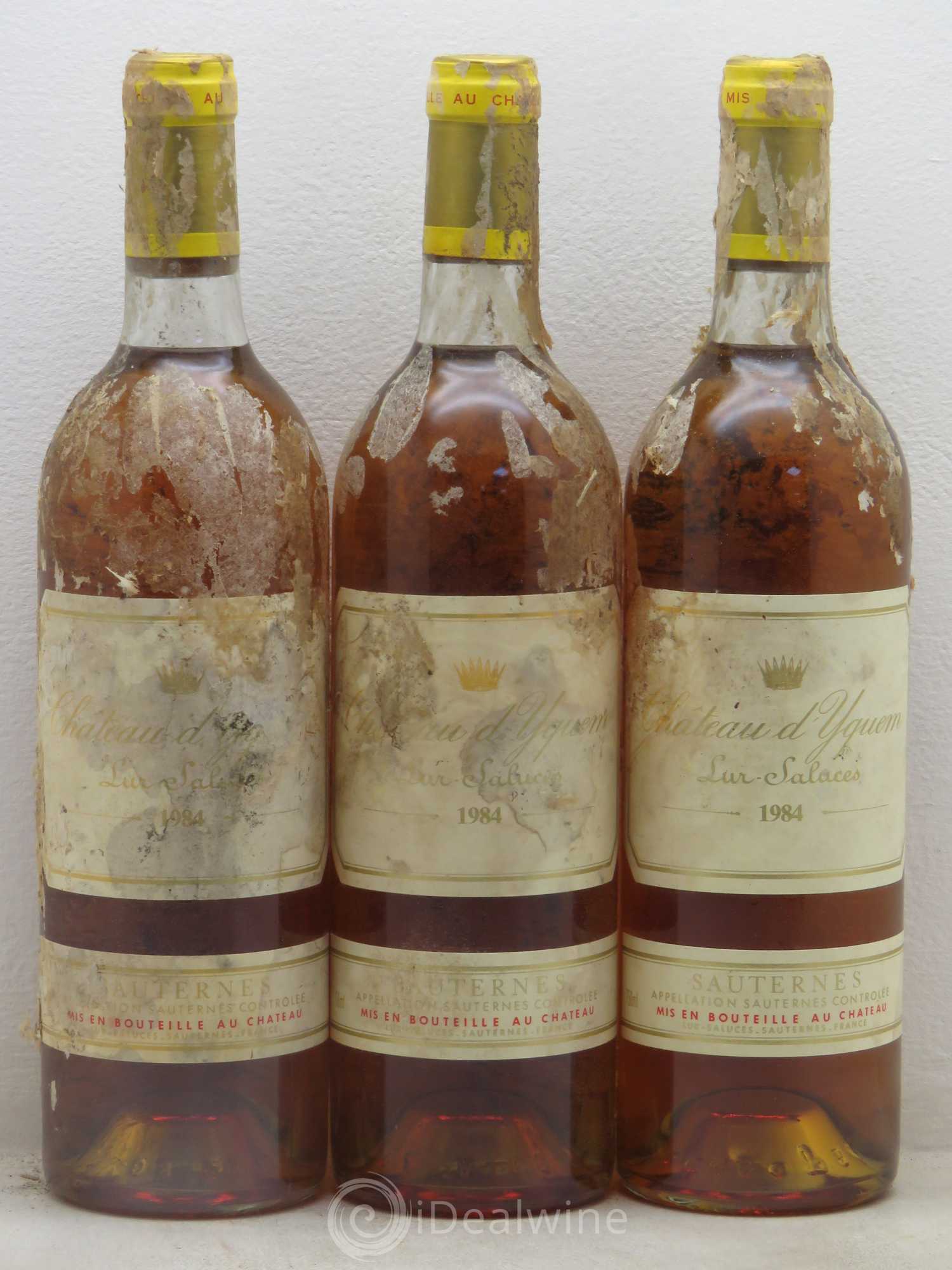 Château d' Yquem 1er Cru Classé Supérieur 1984 - Lotto di 3 bottiglie - 0