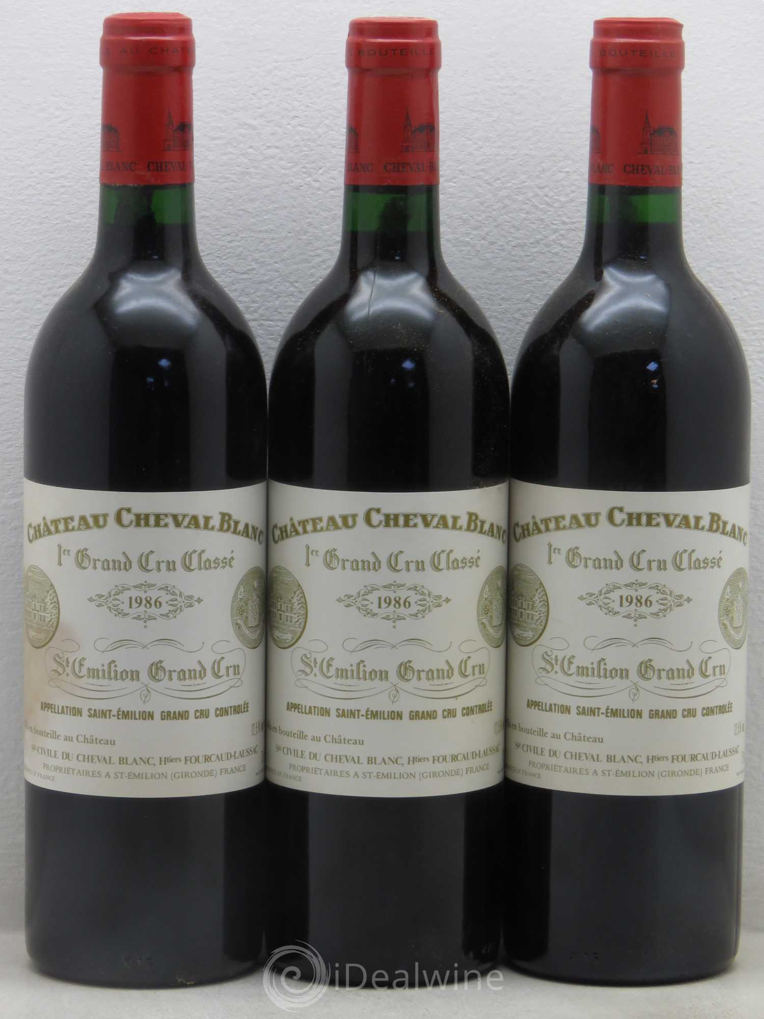 Château Cheval Blanc 1er Grand Cru Classé A 1986 - Lot de 6 bouteilles - 2