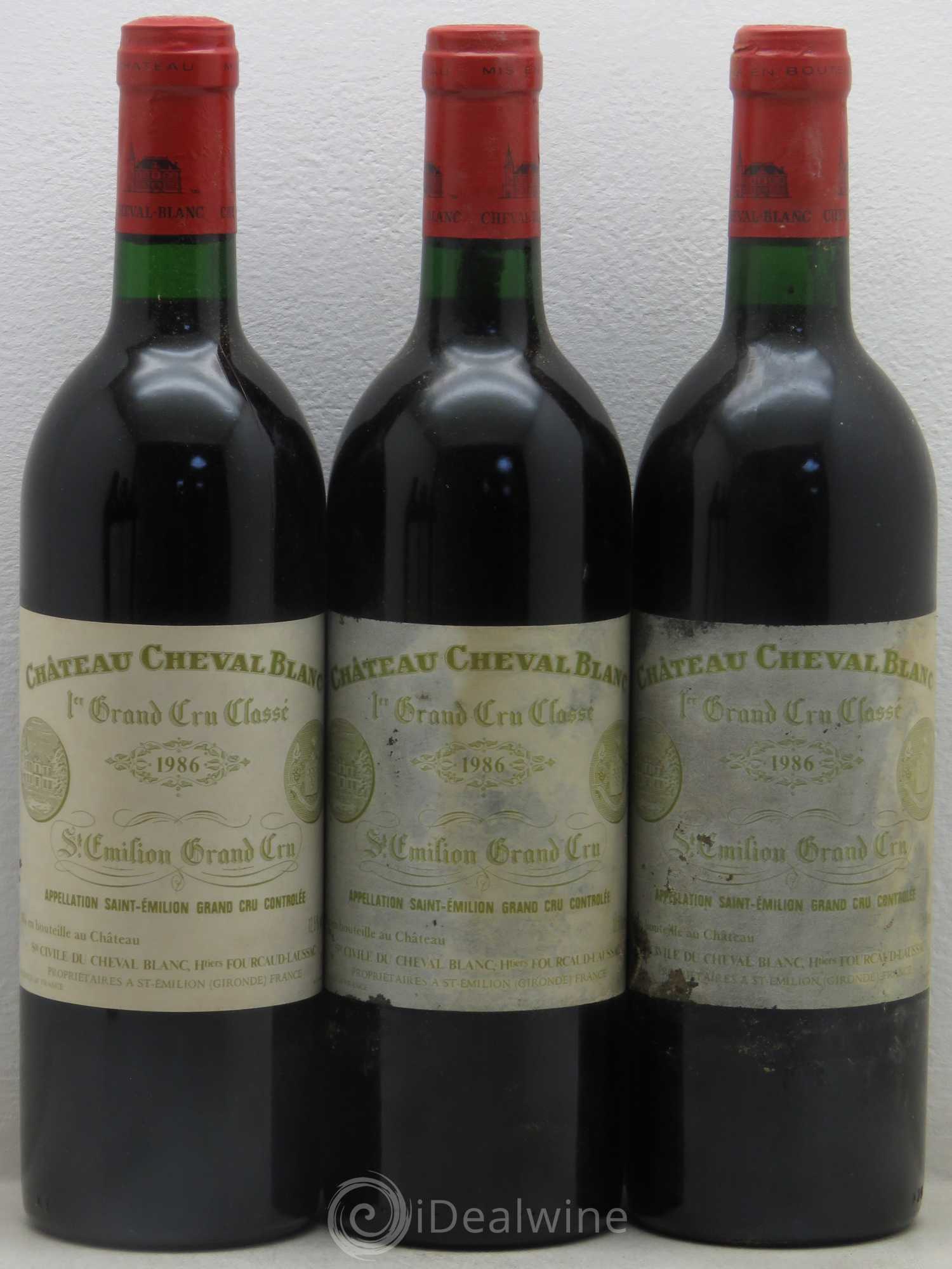 Château Cheval Blanc 1er Grand Cru Classé A 1986 - Lot de 6 bouteilles - 1