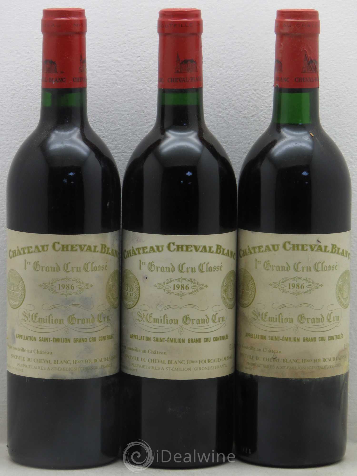 Château Cheval Blanc 1er Grand Cru Classé A 1986 - Lot de 6 bouteilles - 2