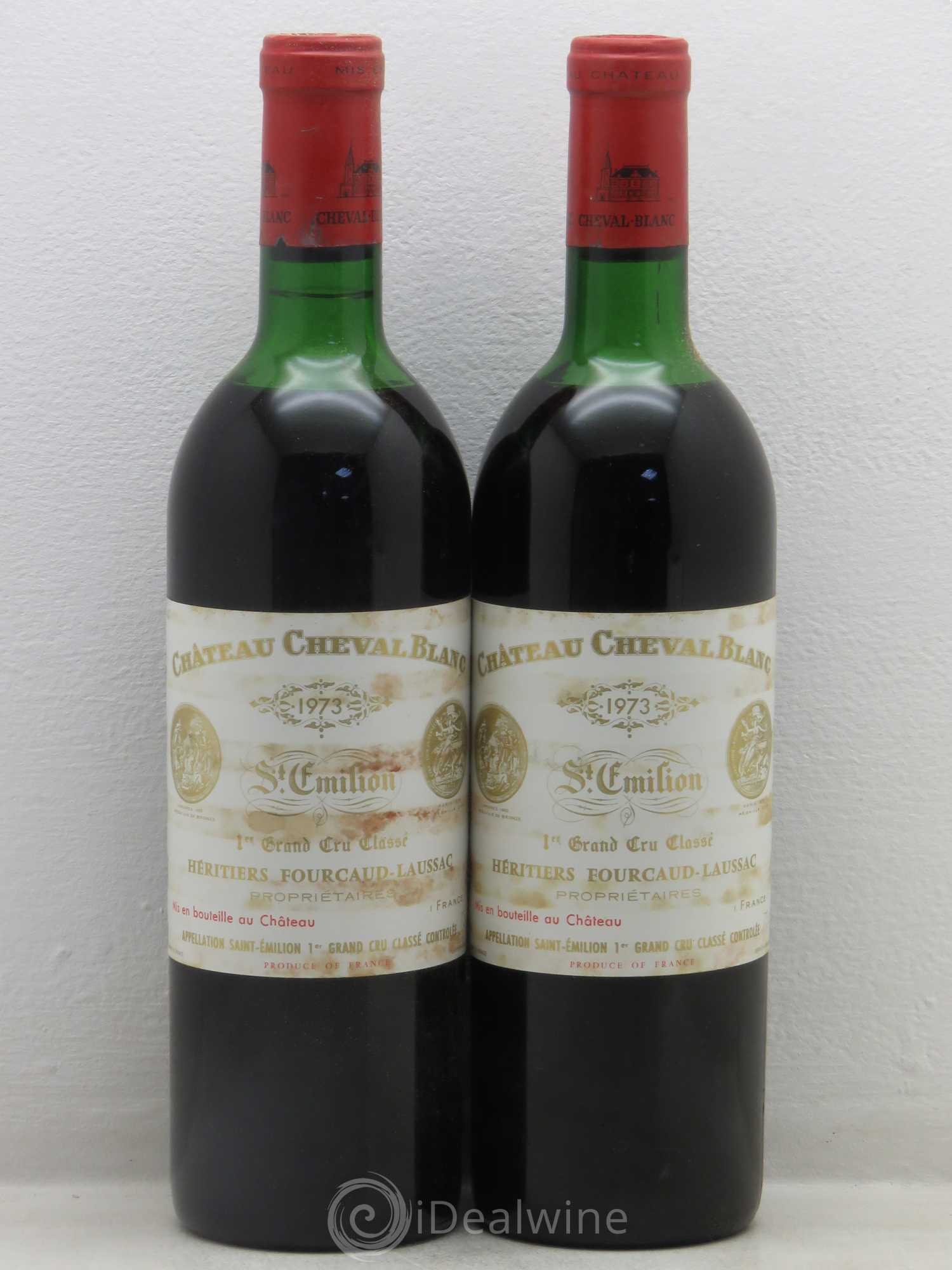 Château Cheval Blanc 1er Grand Cru Classé A 1973 - Lot de 2 bouteilles - 0