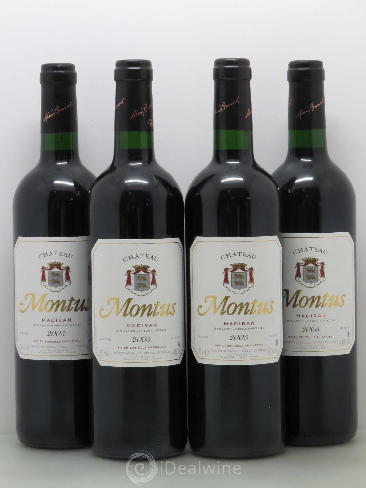 Madiran Château Montus Alain Brumont 2005 - Lot de 4 bouteilles - 0