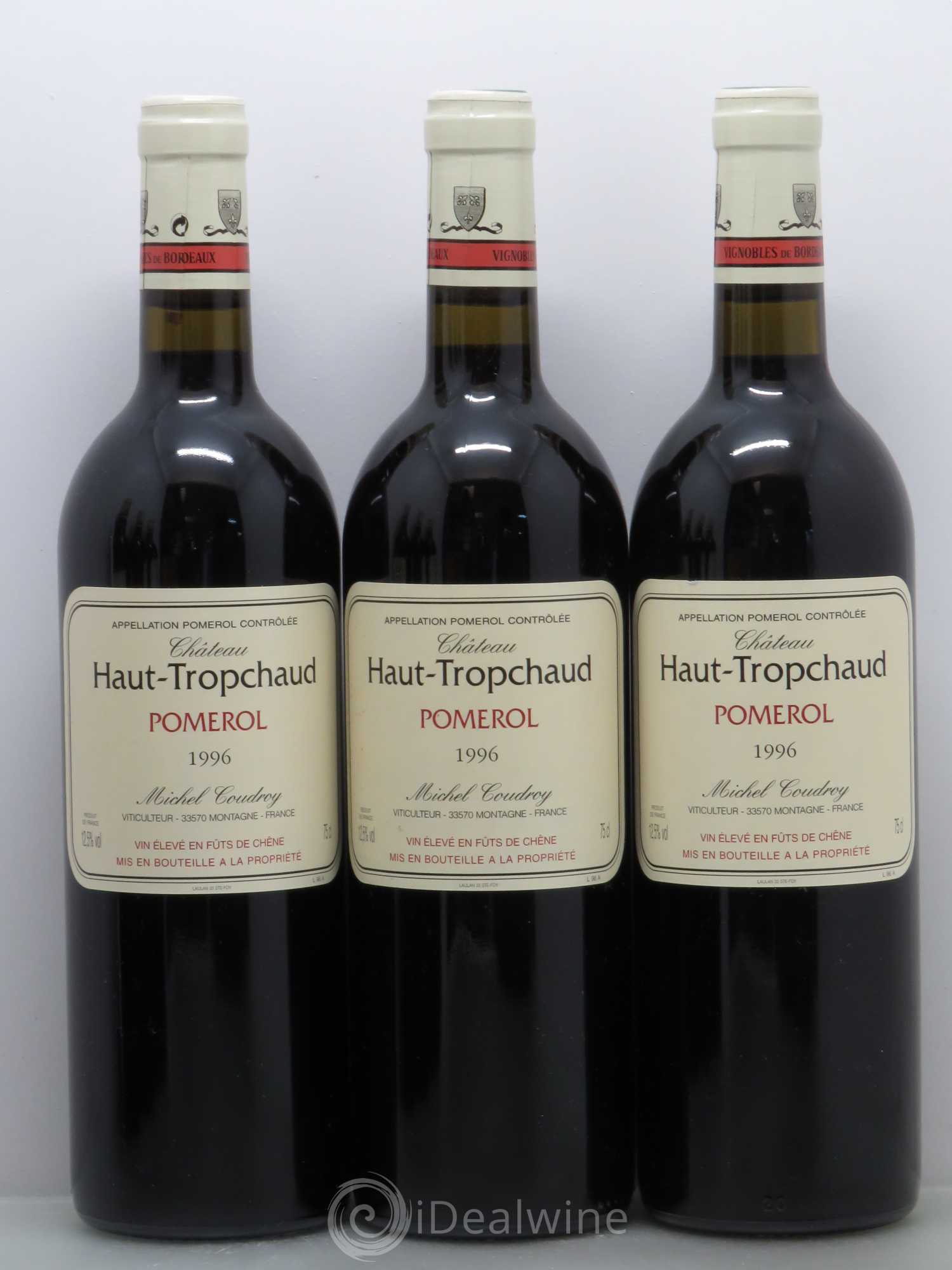 Château Haut Tropchaud 1996 - Lot de 6 bouteilles - 1