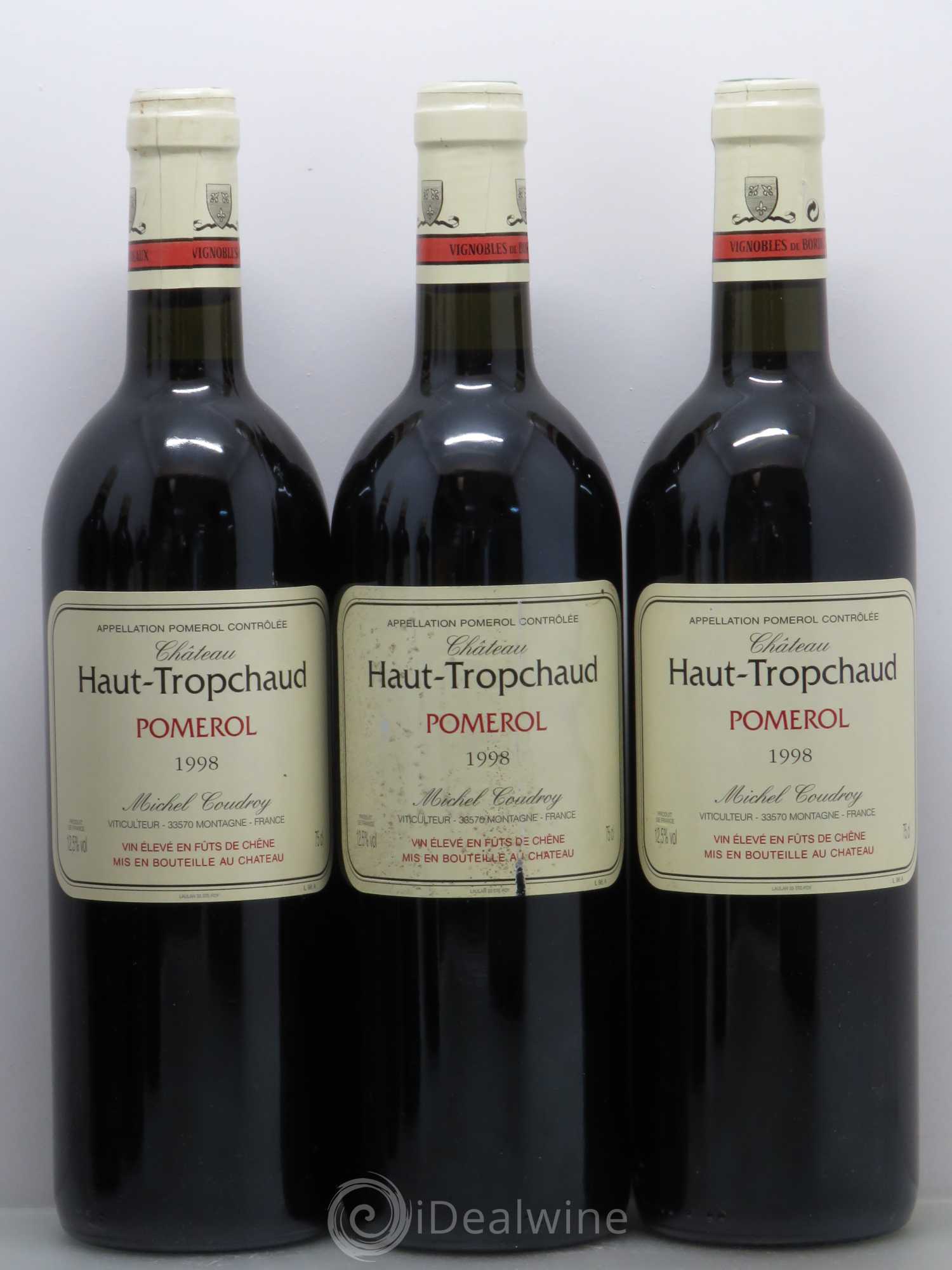 Château Haut Tropchaud 1998 - Lot de 6 bouteilles - 1