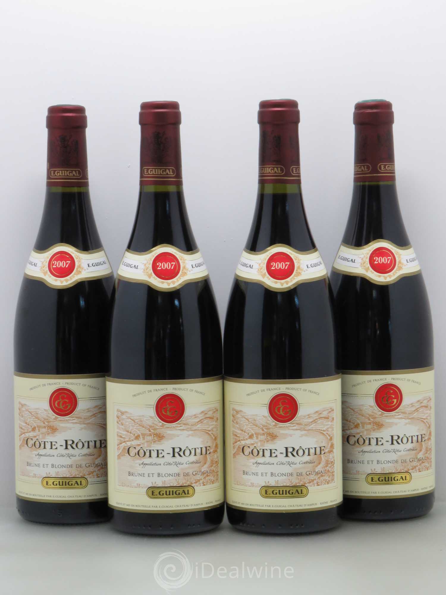 Côte-Rôtie Côtes Brune et Blonde Guigal 2007 - Lot de 4 bouteilles - 0