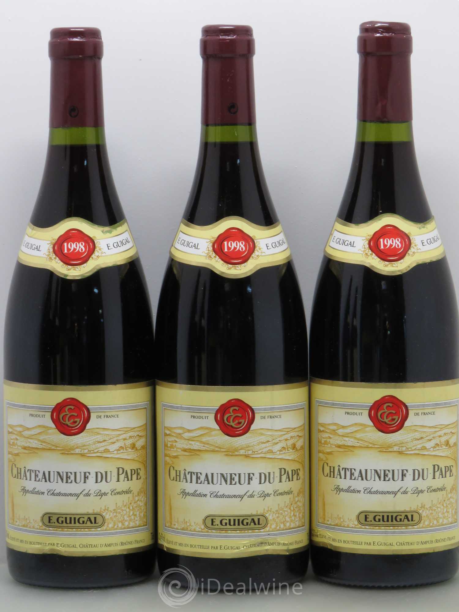 Châteauneuf-du-Pape Guigal 1998 - Lot de 5 bouteilles - 1