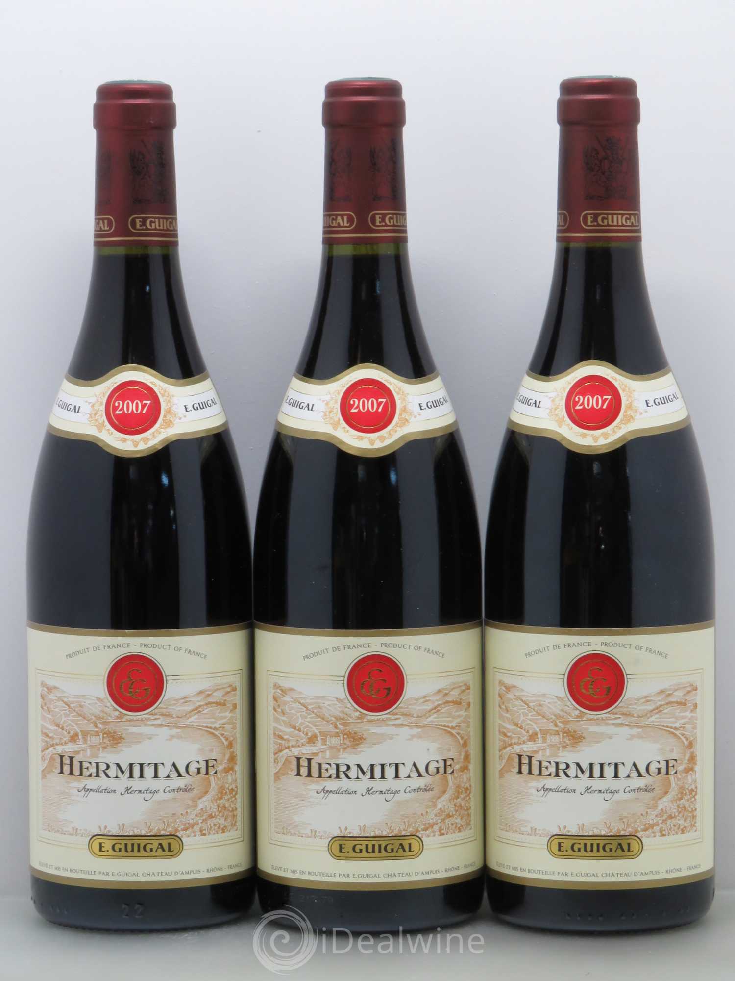Hermitage Guigal 2007 - Lot de 3 bouteilles - 0