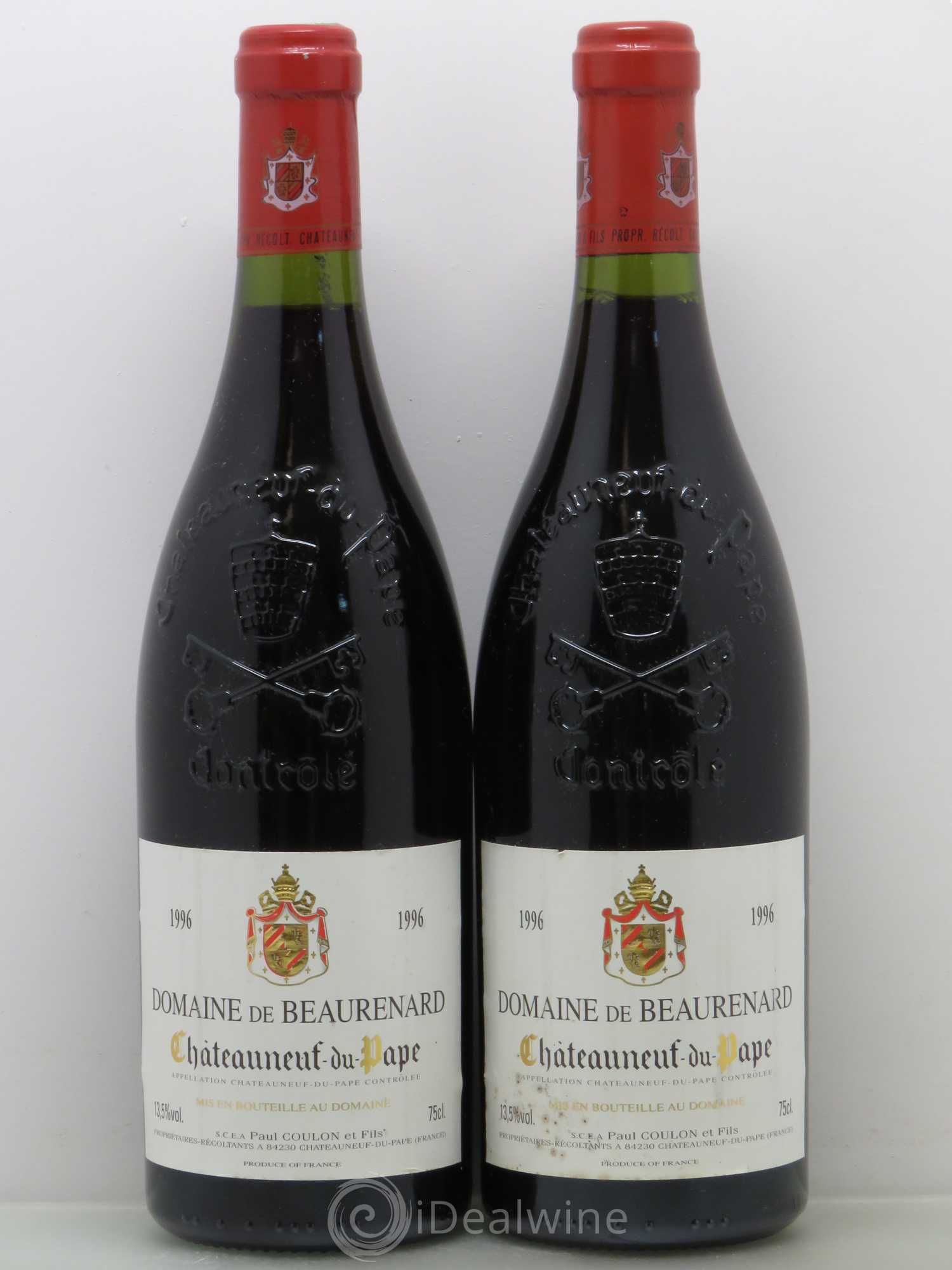Châteauneuf-du-Pape Beaurenard (Domaine de) 1996 - Lot de 2 bouteilles - 0