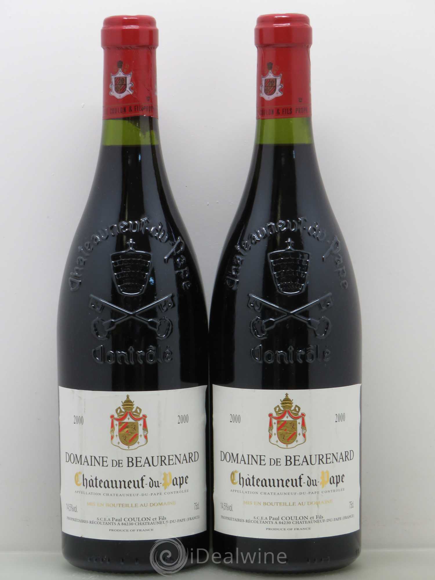 Châteauneuf-du-Pape Beaurenard (Domaine de) 2000 - Lot de 2 bouteilles - 0