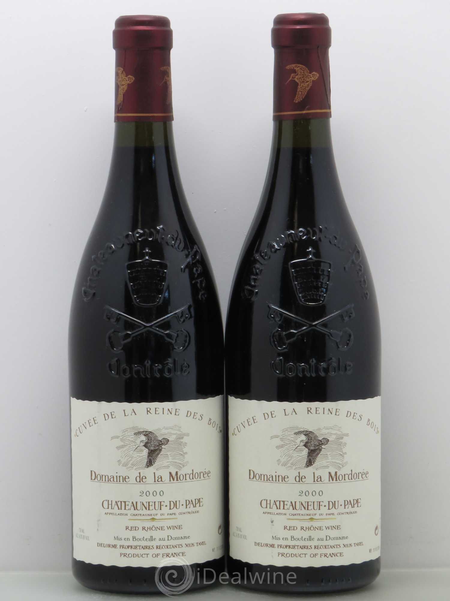 Châteauneuf-du-Pape Cuvée de la Reine des Bois La Mordorée (Domaine de) 2000 - Lot de 2 bouteilles - 0