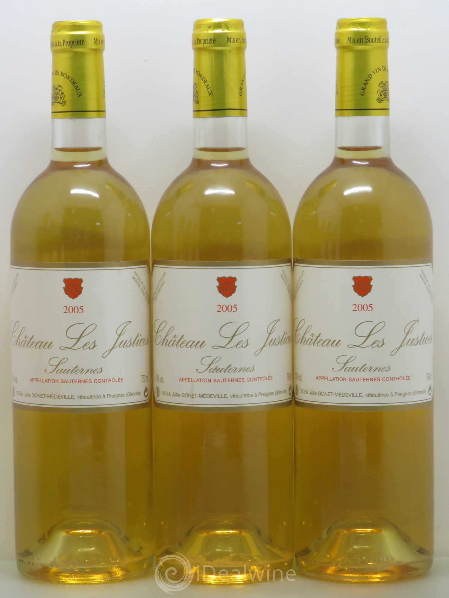Château les Justices Cru Bourgeois 2005 - Lotto di 6 bottiglie - 1