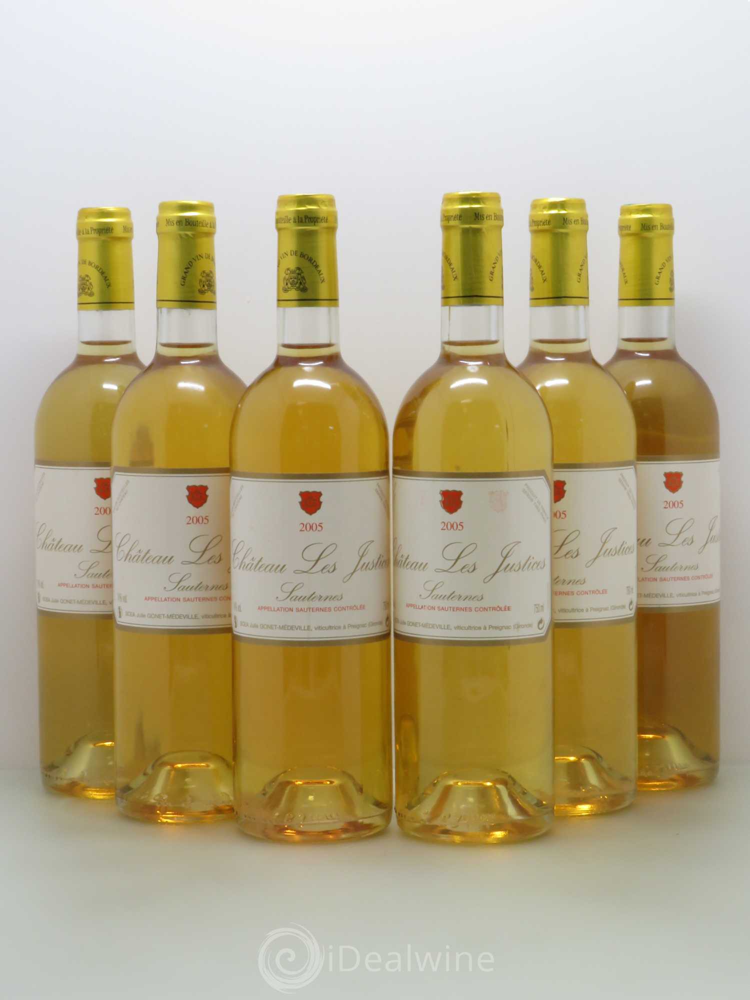 Château les Justices Cru Bourgeois 2005 - Lotto di 6 bottiglie - 0