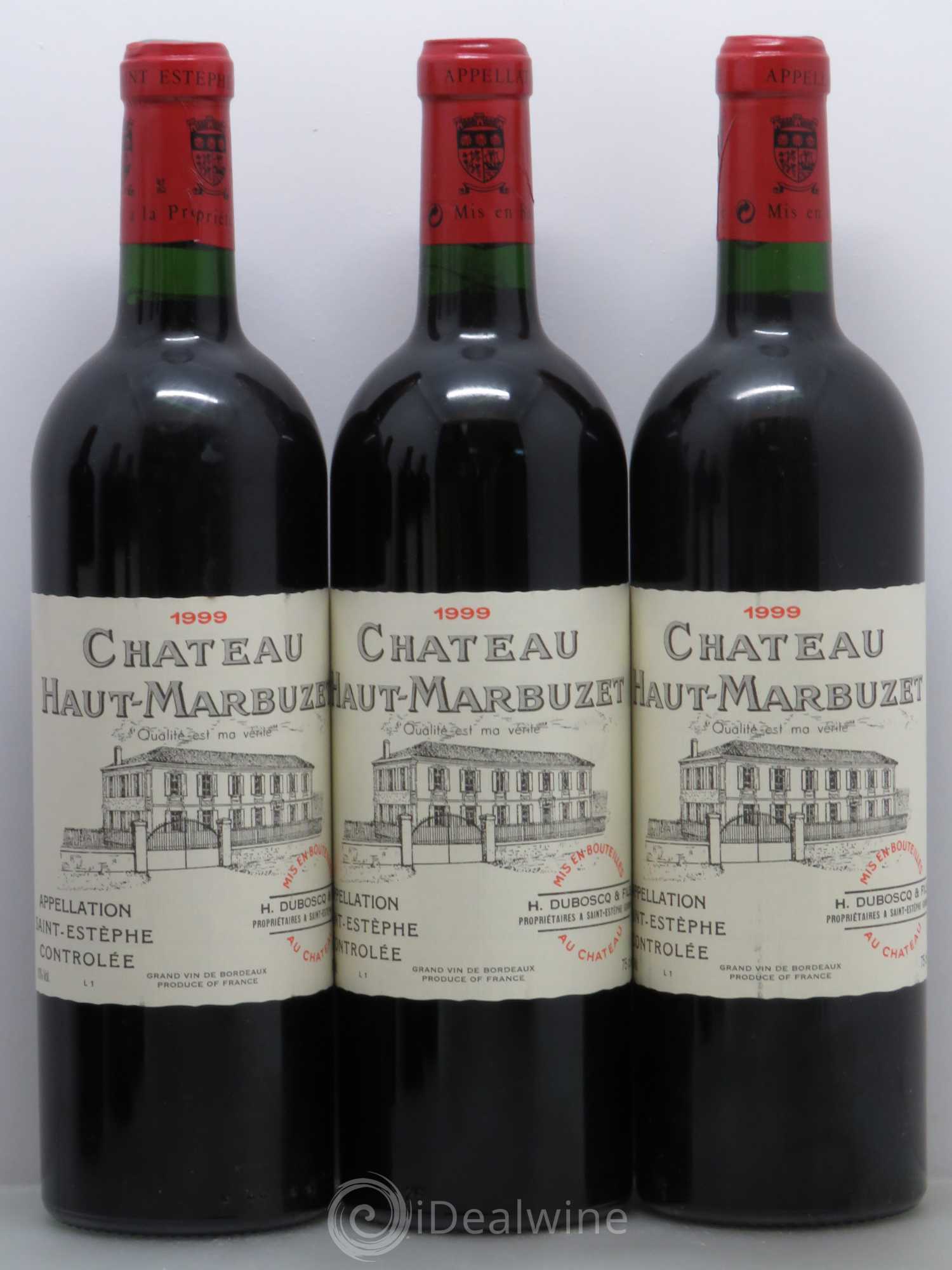 Château Haut Marbuzet 1999 - Lot de 6 bouteilles - 1