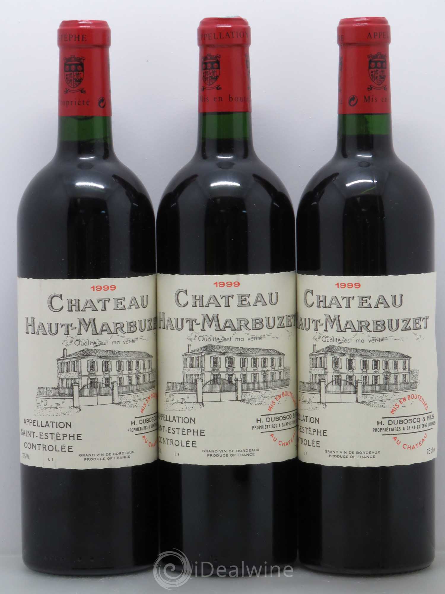 Château Haut Marbuzet 1999 - Lot de 6 bouteilles - 2