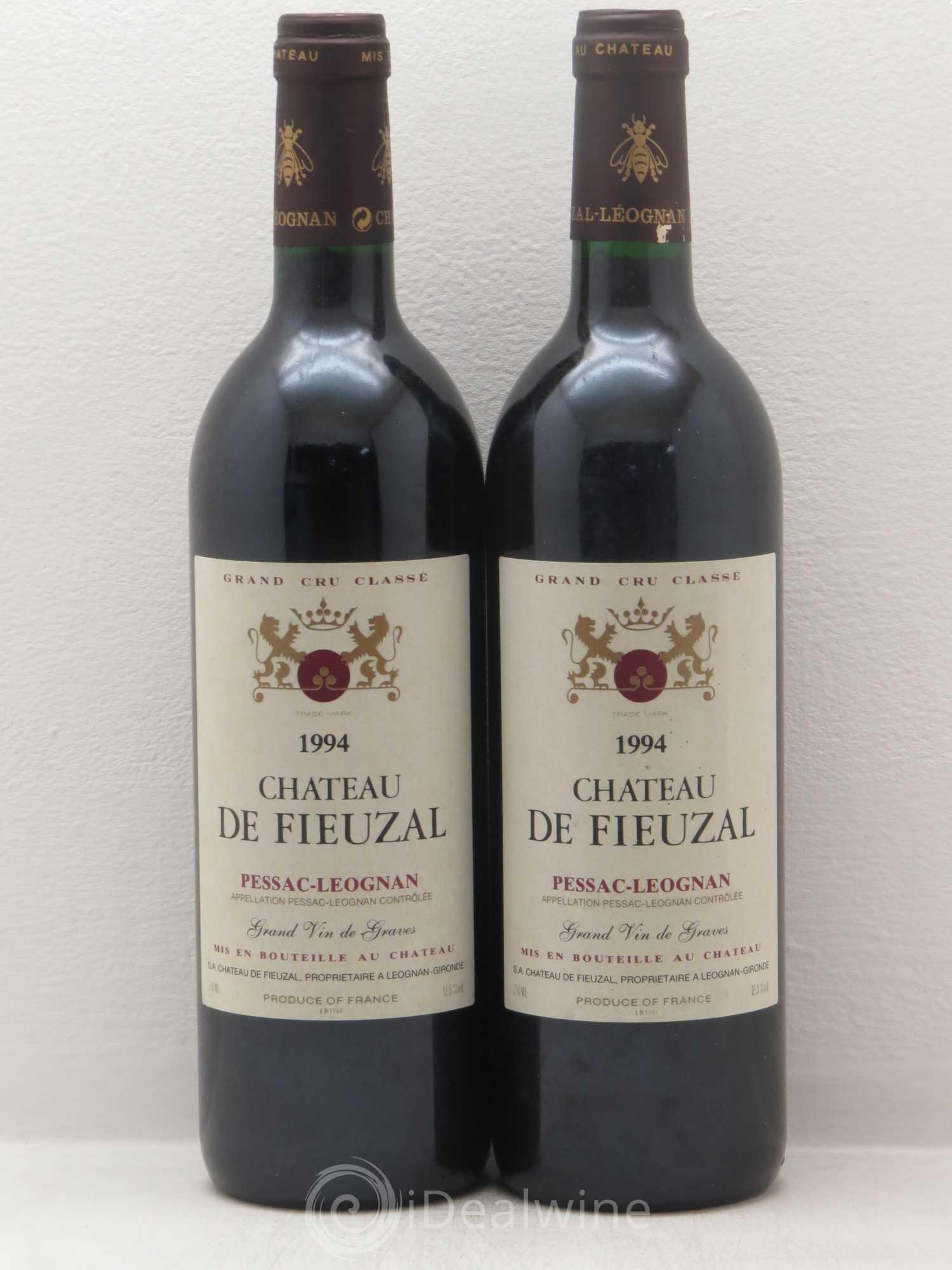 Château de Fieuzal Cru Classé de Graves 1994 - Lot de 2 bouteilles - 0