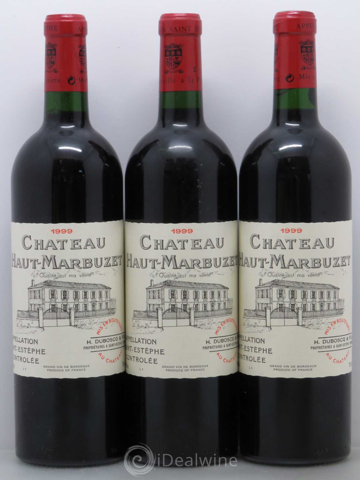Château Haut Marbuzet 1999 - Lot de 6 bouteilles - 1