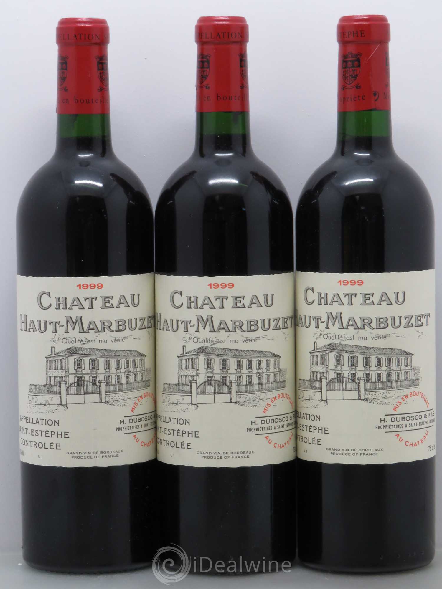 Château Haut Marbuzet 1999 - Lot de 6 bouteilles - 2