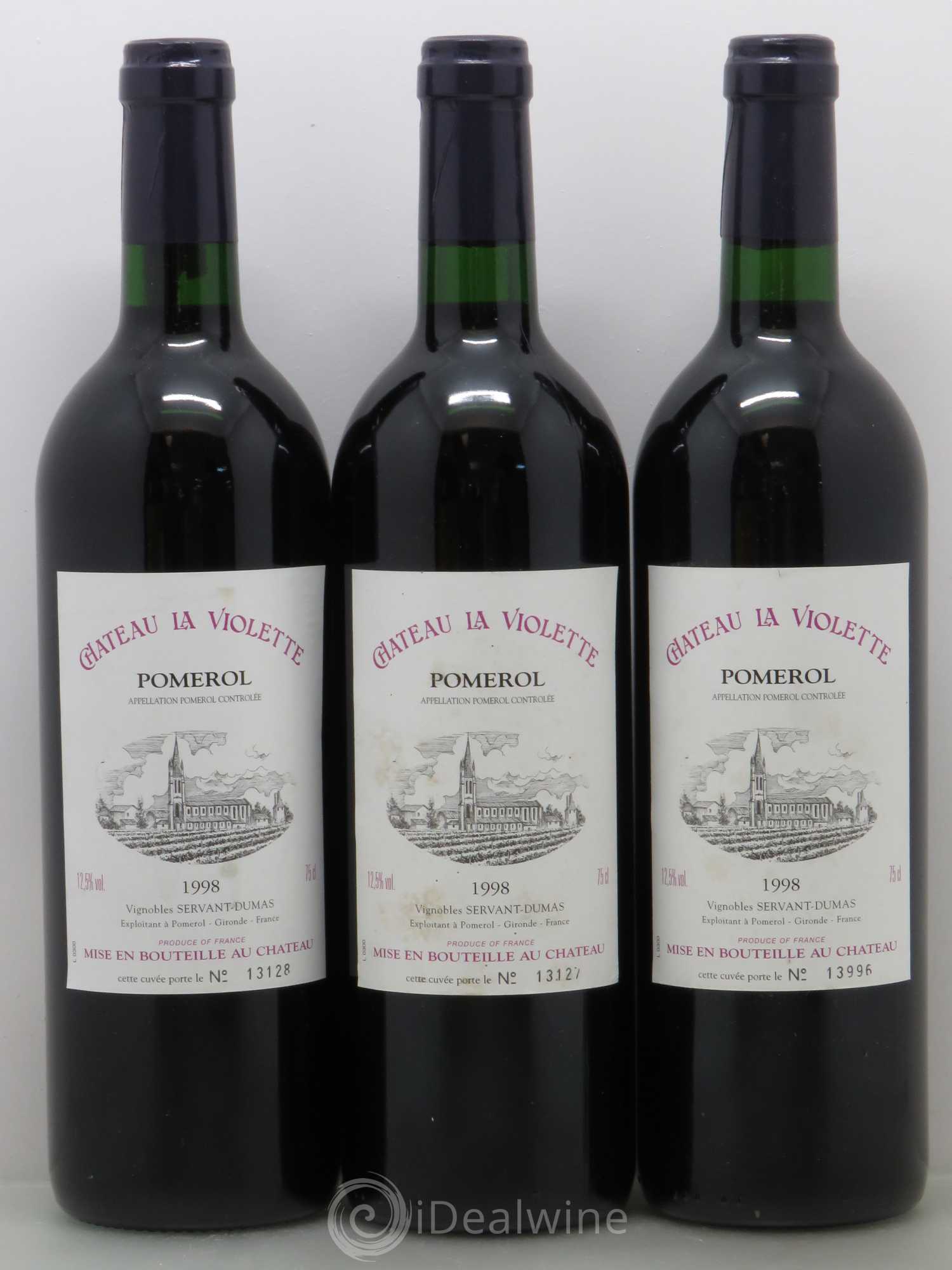 Château la Violette 1998 - Lot de 3 bouteilles - 0