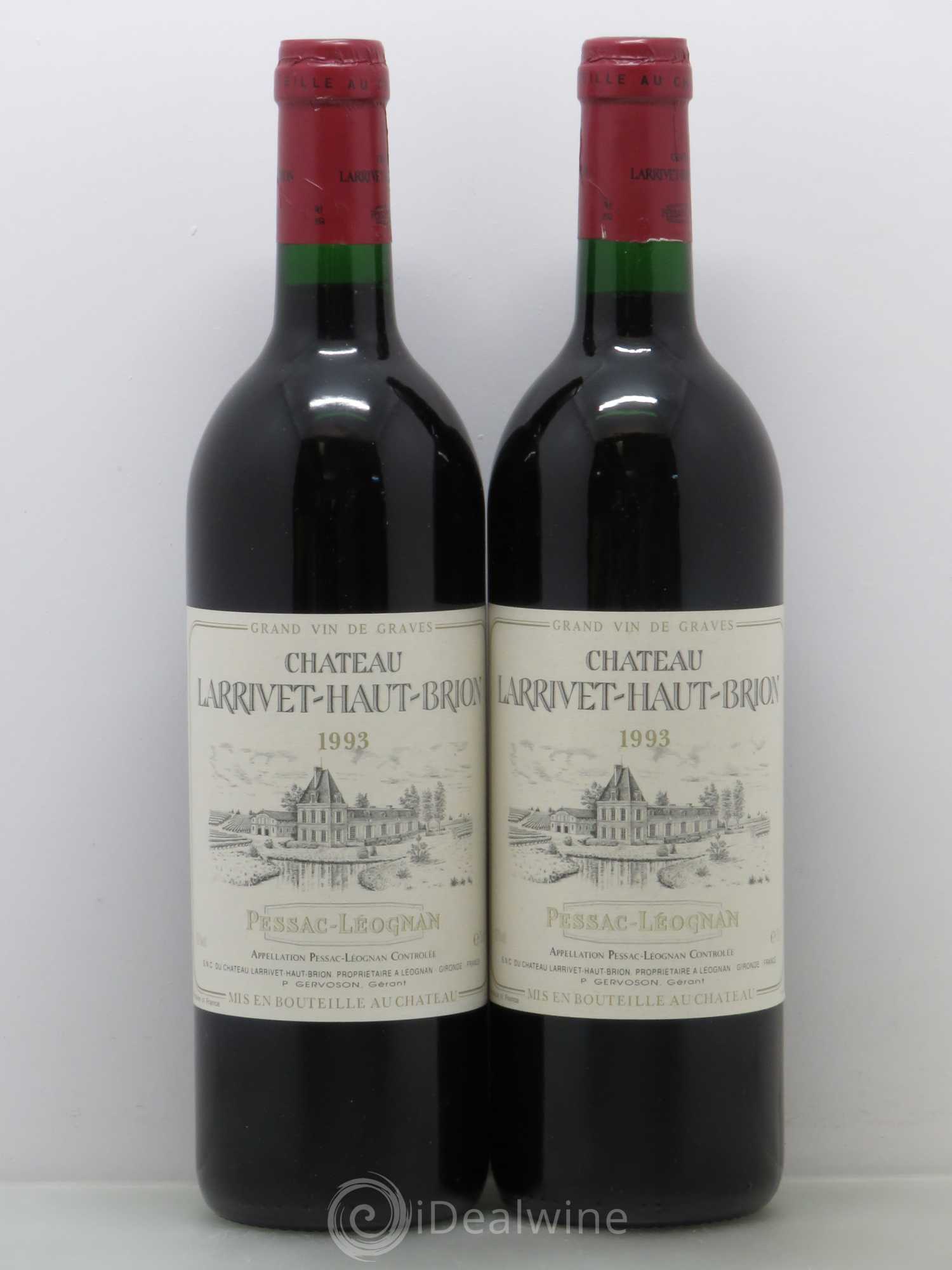 Château Larrivet Haut-Brion 1993 - Lot de 2 bouteilles - 0