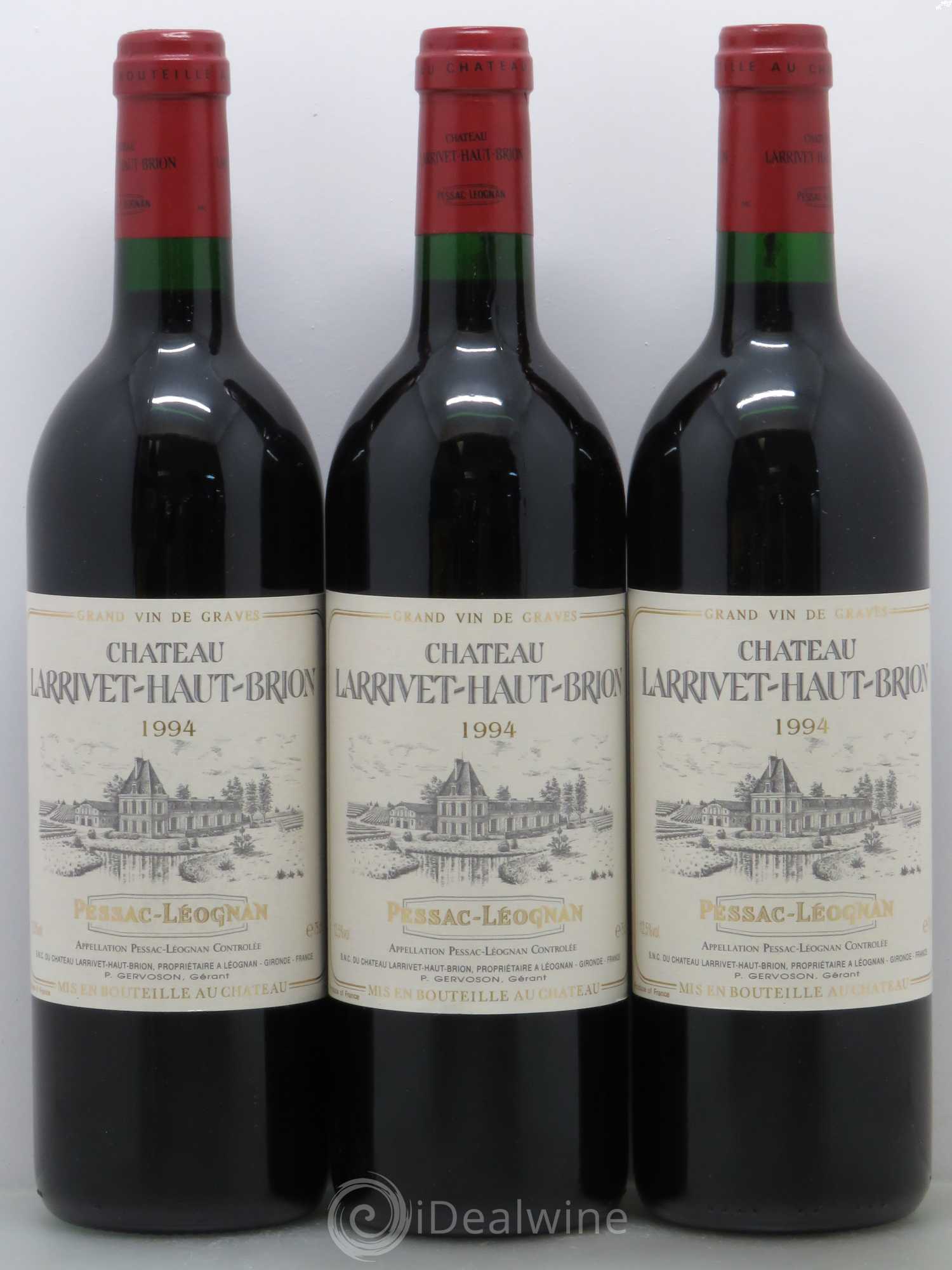 Château Larrivet Haut-Brion 1994 - Lot de 3 bouteilles - 0