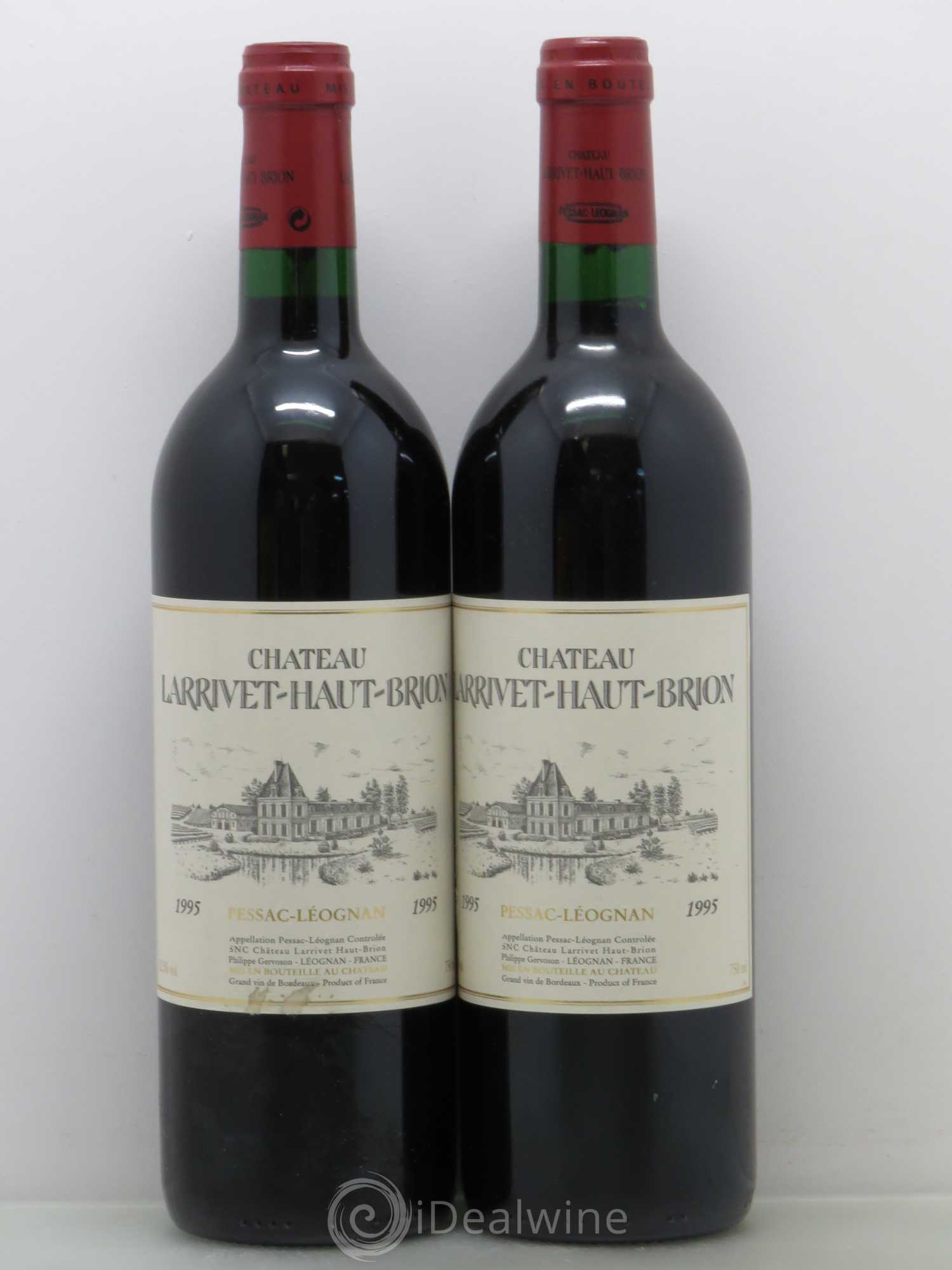 Château Larrivet Haut-Brion 1995 - Lot de 2 bouteilles - 0