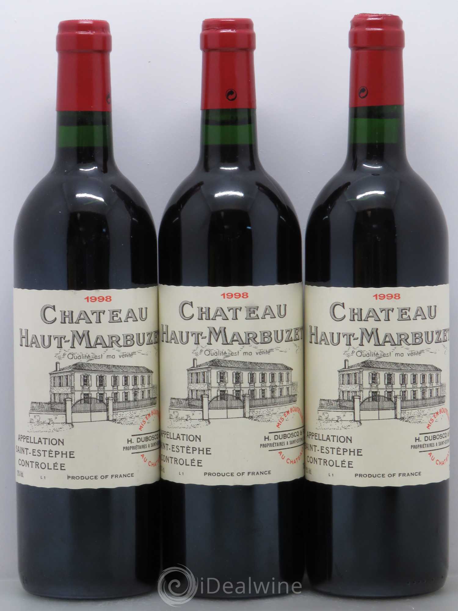 Château Haut Marbuzet 1998 - Lot de 6 bouteilles - 2