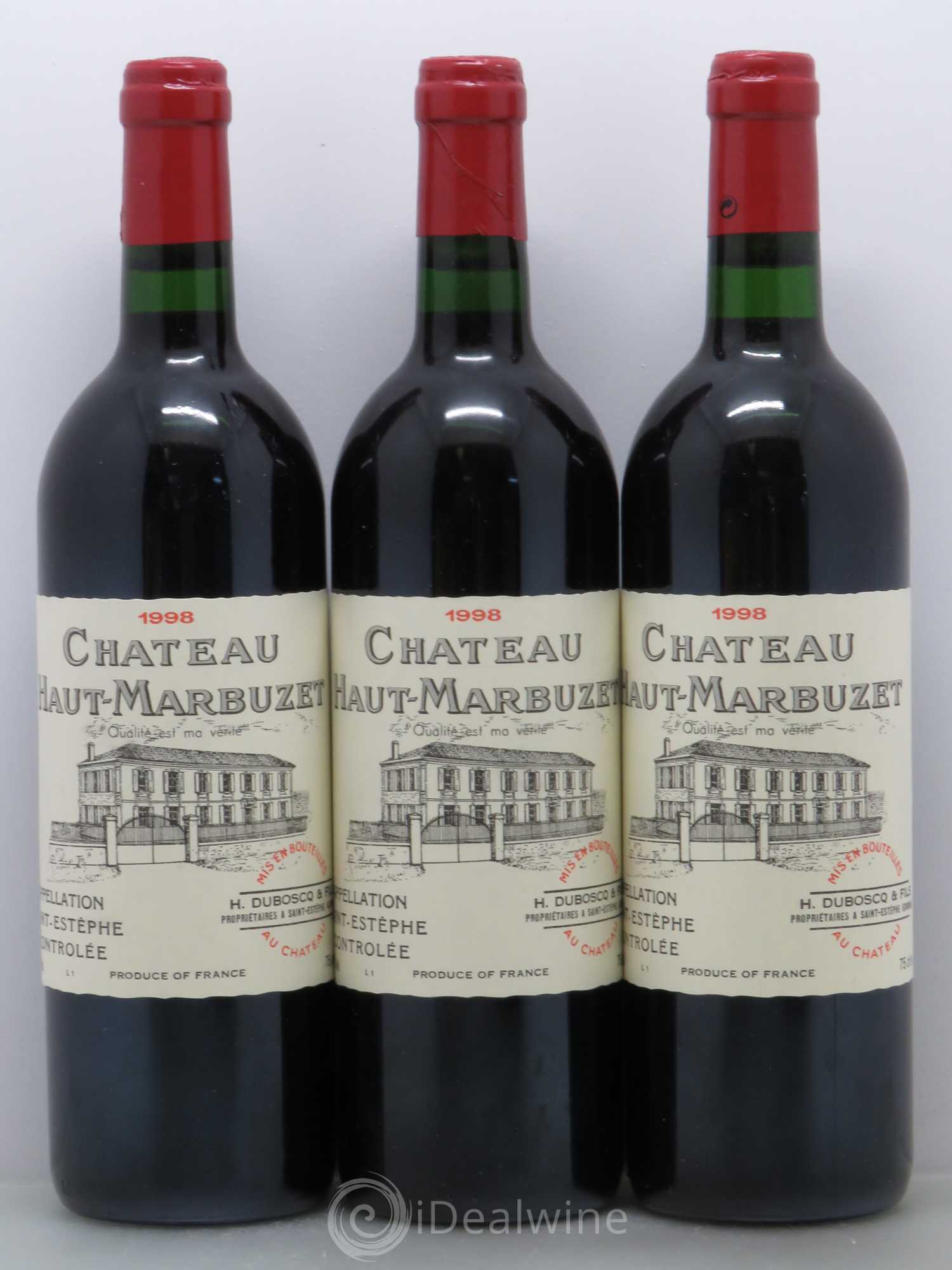 Château Haut Marbuzet 1998 - Lot de 6 bouteilles - 2