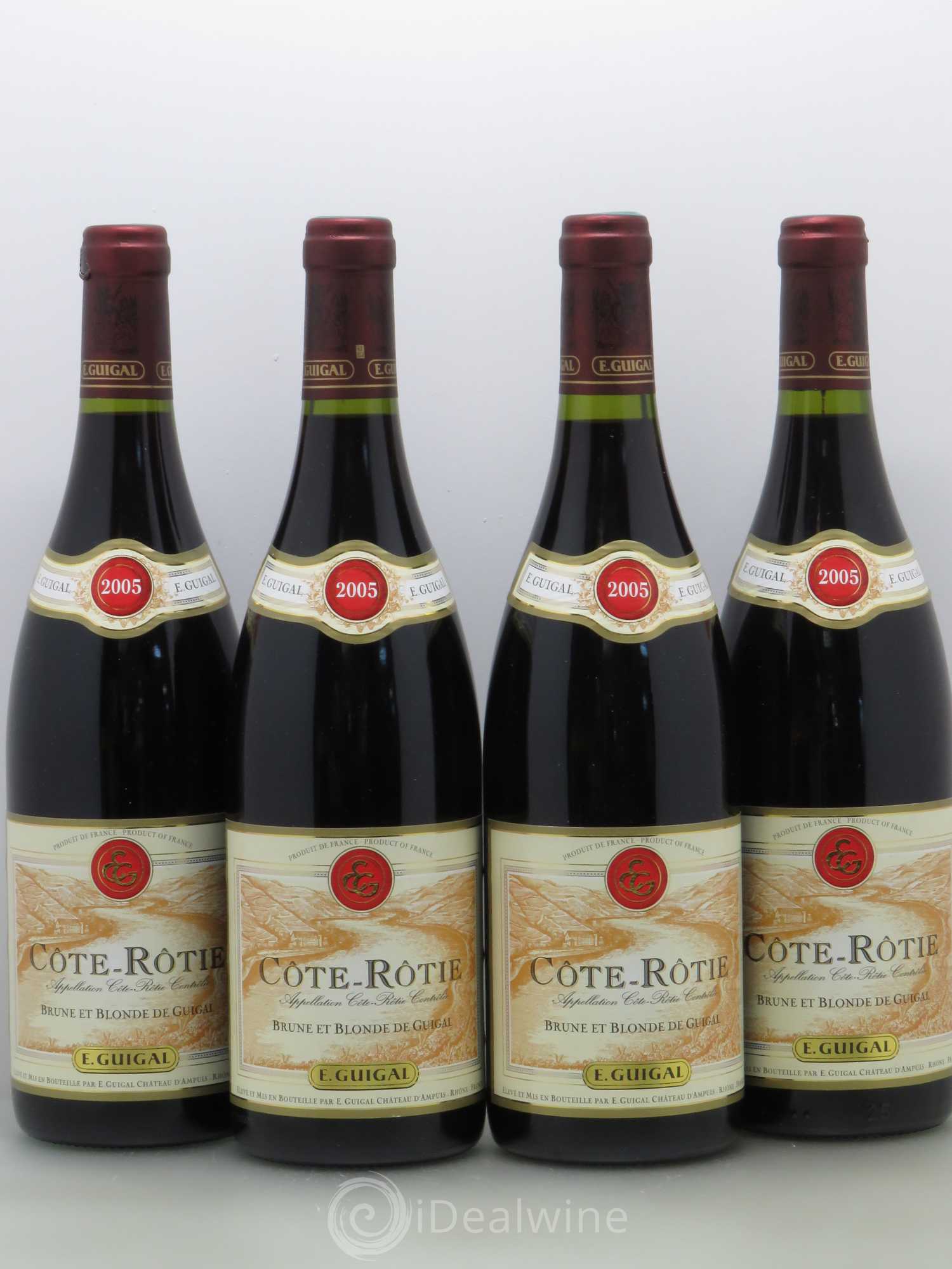 Côte-Rôtie Côtes Brune et Blonde Guigal 2005 - Lot de 4 bouteilles - 0