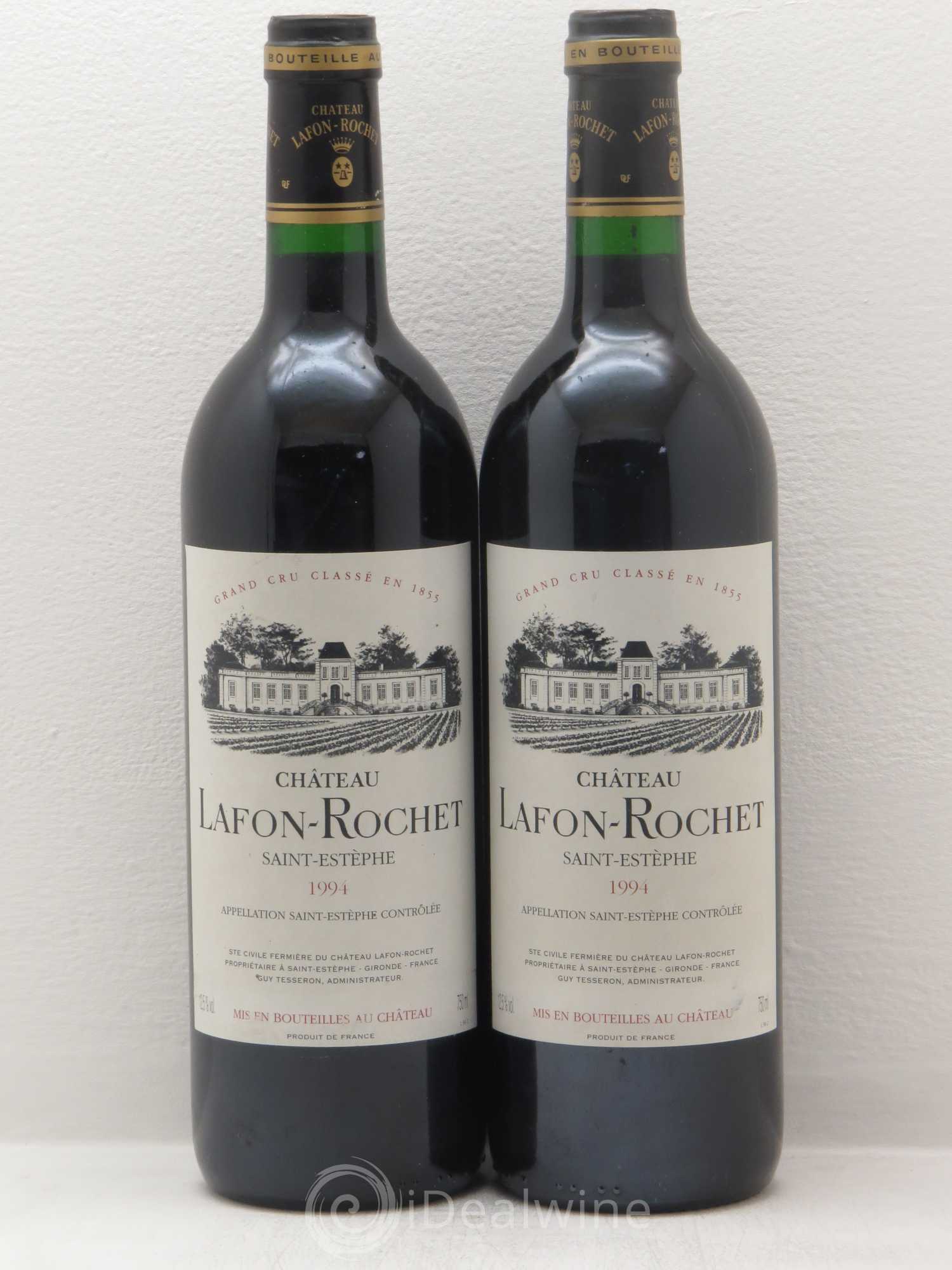 Château Lafon Rochet 4ème Grand Cru Classé 1994 - Lot de 2 bouteilles - 0