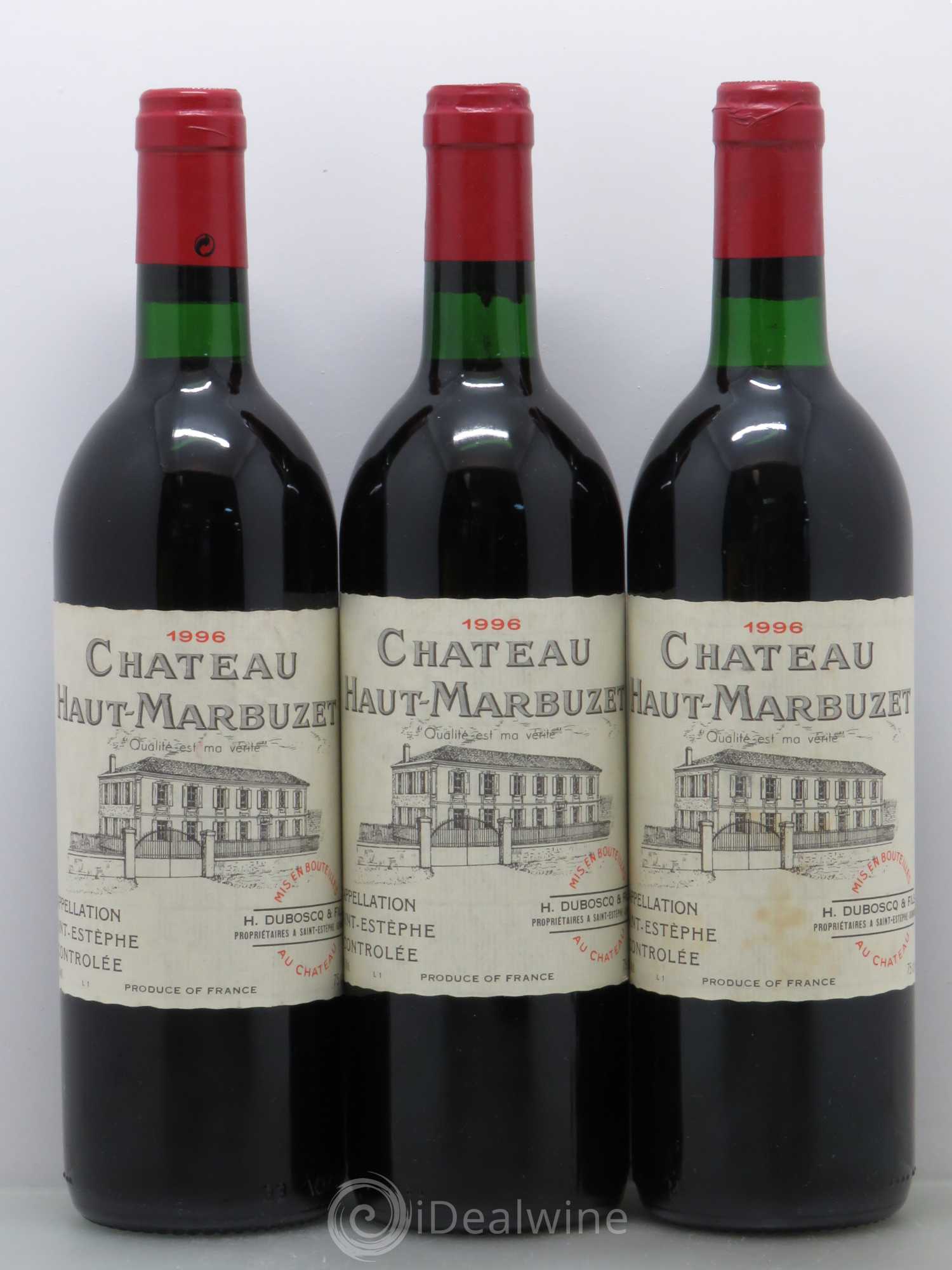 Château Haut Marbuzet 1996 - Lot de 6 bouteilles - 2