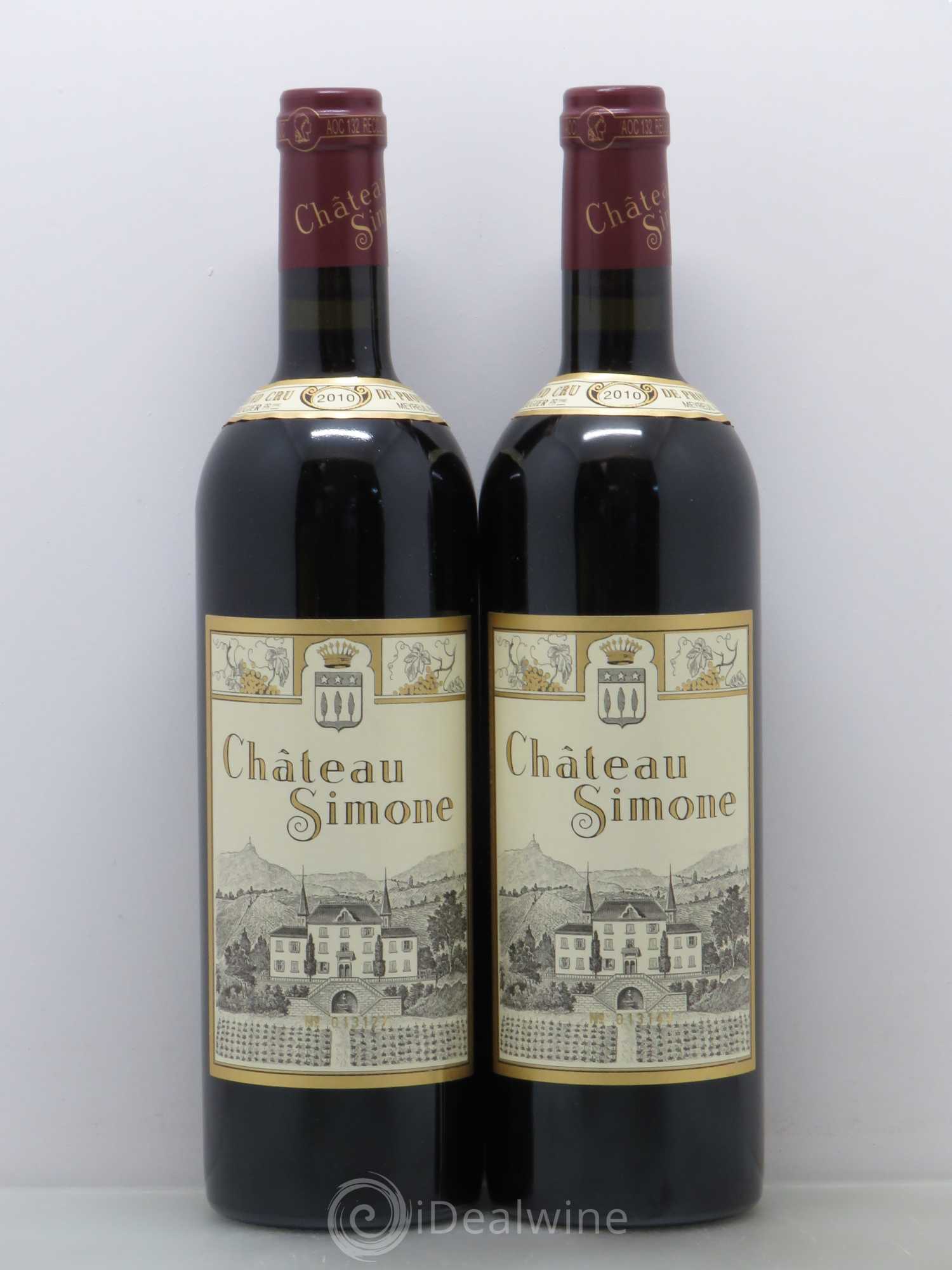 Palette Château Simone Famille Rougier 2010 - Lot de 2 bouteilles - 0