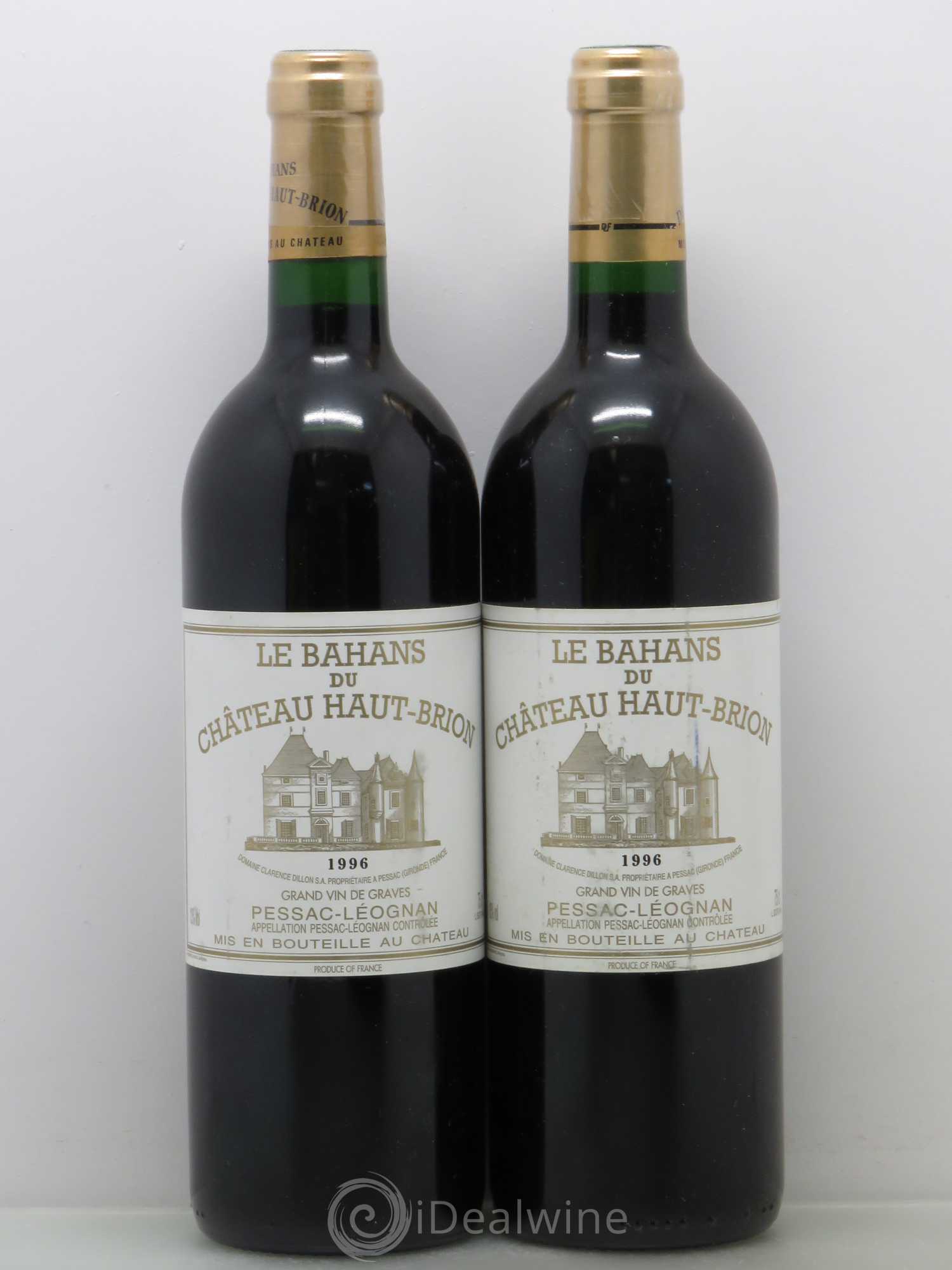 Clarence (Bahans) de Haut-Brion Second Vin 1996 - Lot de 2 bouteilles - 0