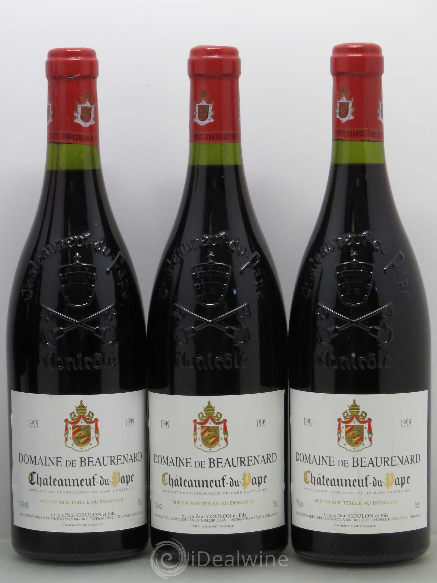 Châteauneuf-du-Pape Beaurenard (Domaine de) 1999 - Lot de 5 bouteilles - 1