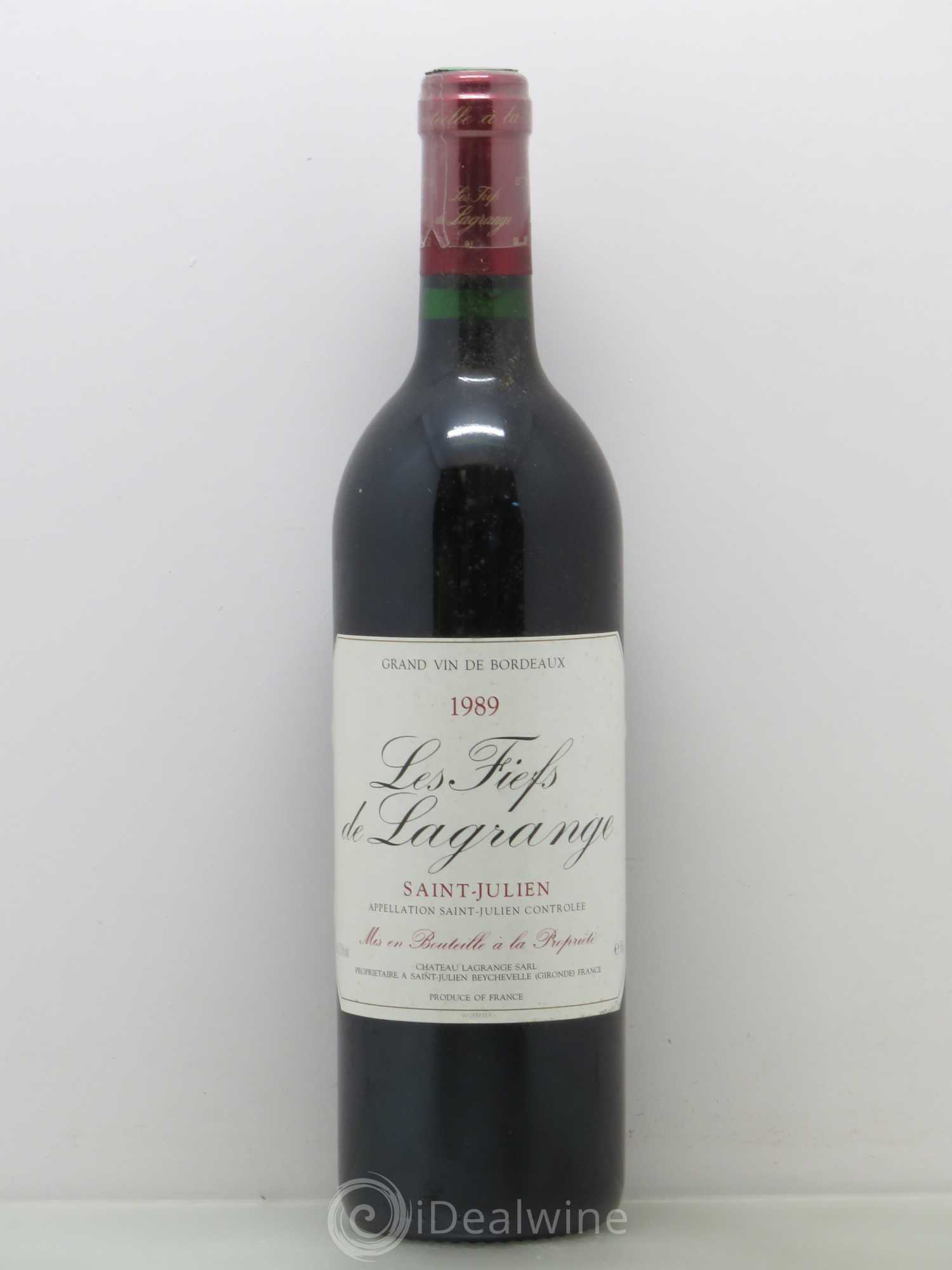 Les Fiefs de Lagrange Second Vin 1989 - Lot de 1 bouteille - 0