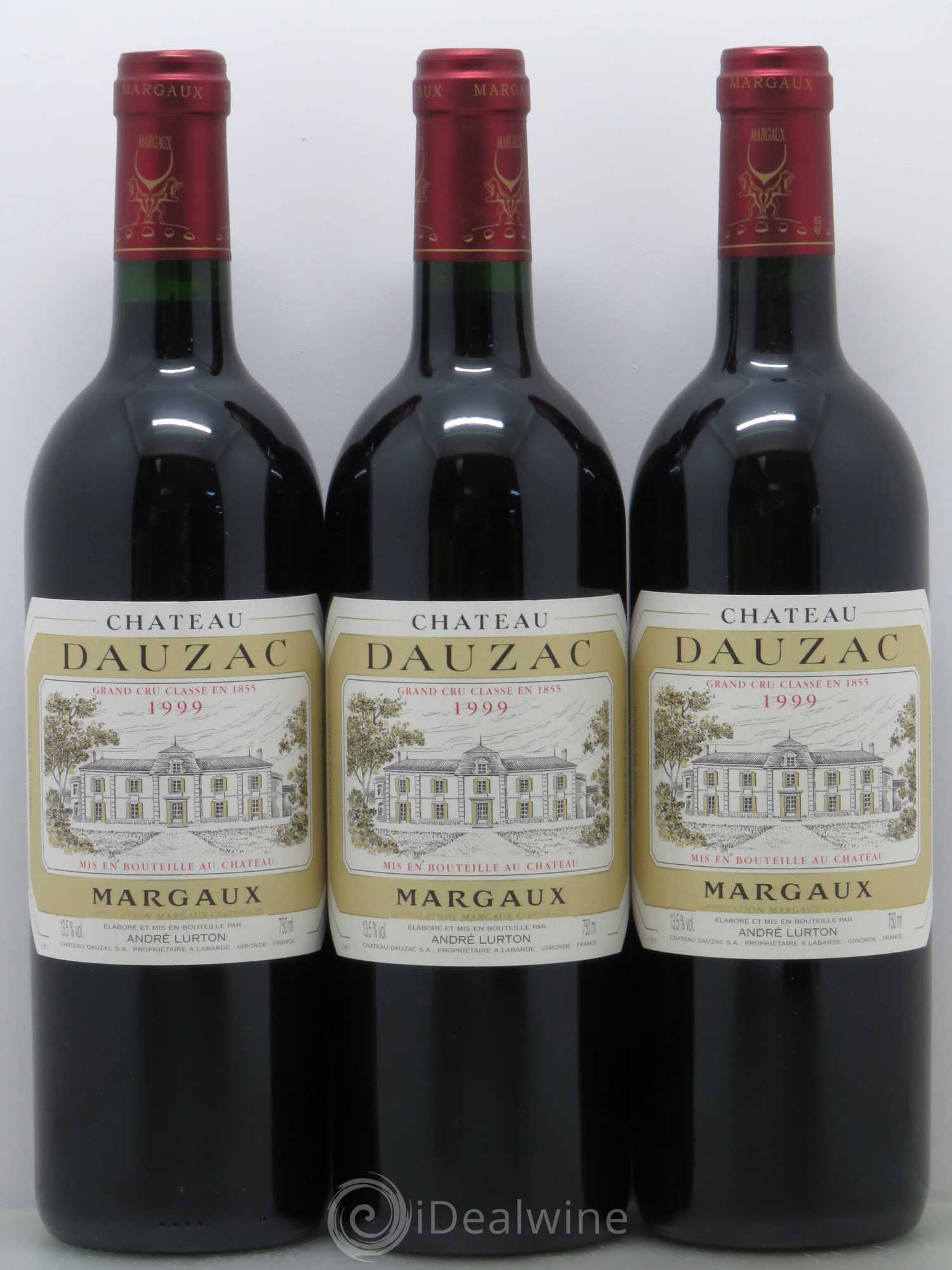 Château Dauzac 5ème Grand Cru Classé 1999 - Lot de 3 bouteilles - 0