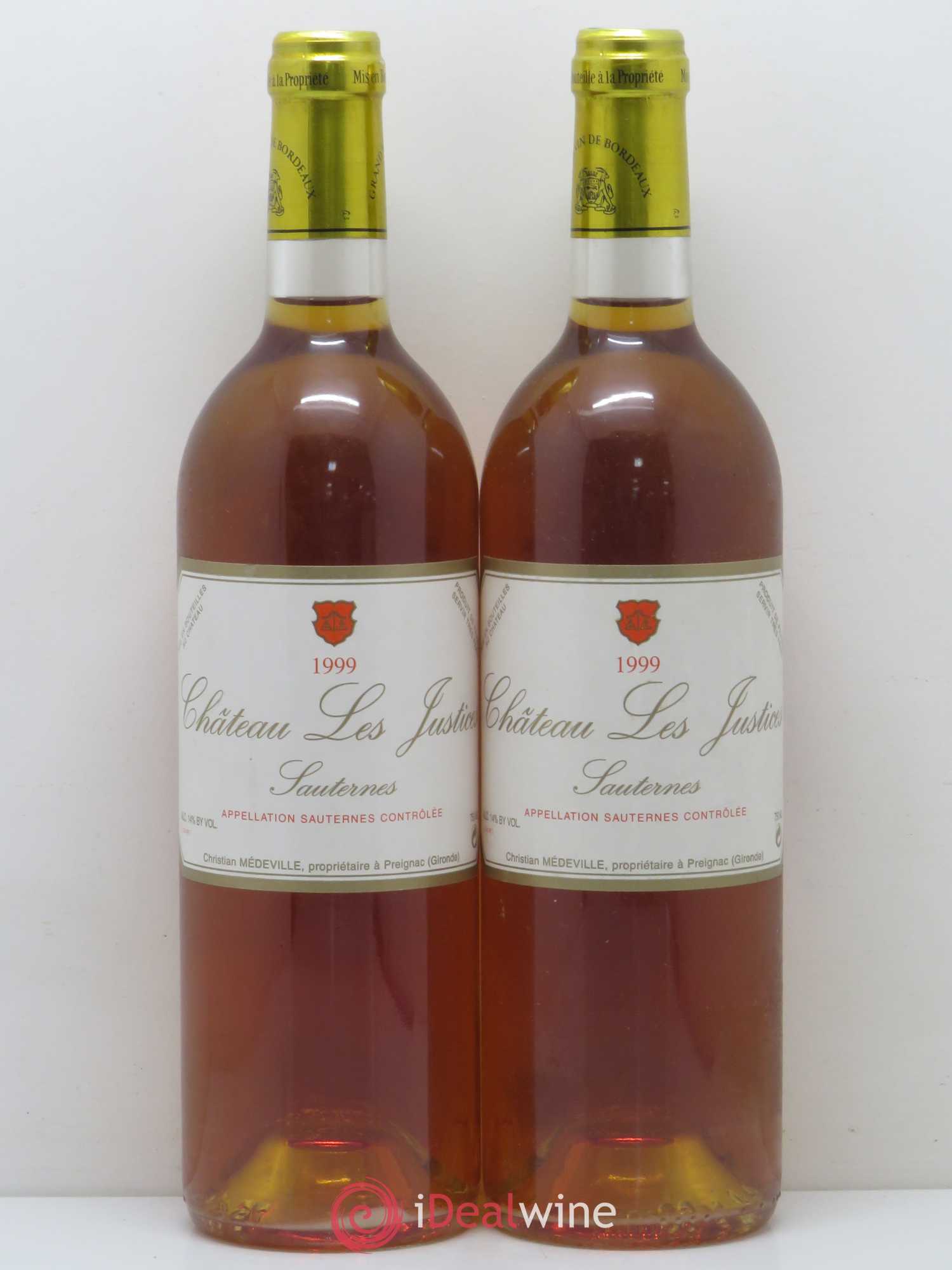 Château les Justices Cru Bourgeois 1999 - Lotto di 2 bottiglie - 0