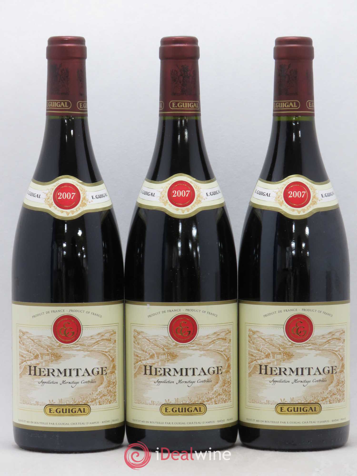 Hermitage Guigal 2007 - Lot de 3 bouteilles - 0