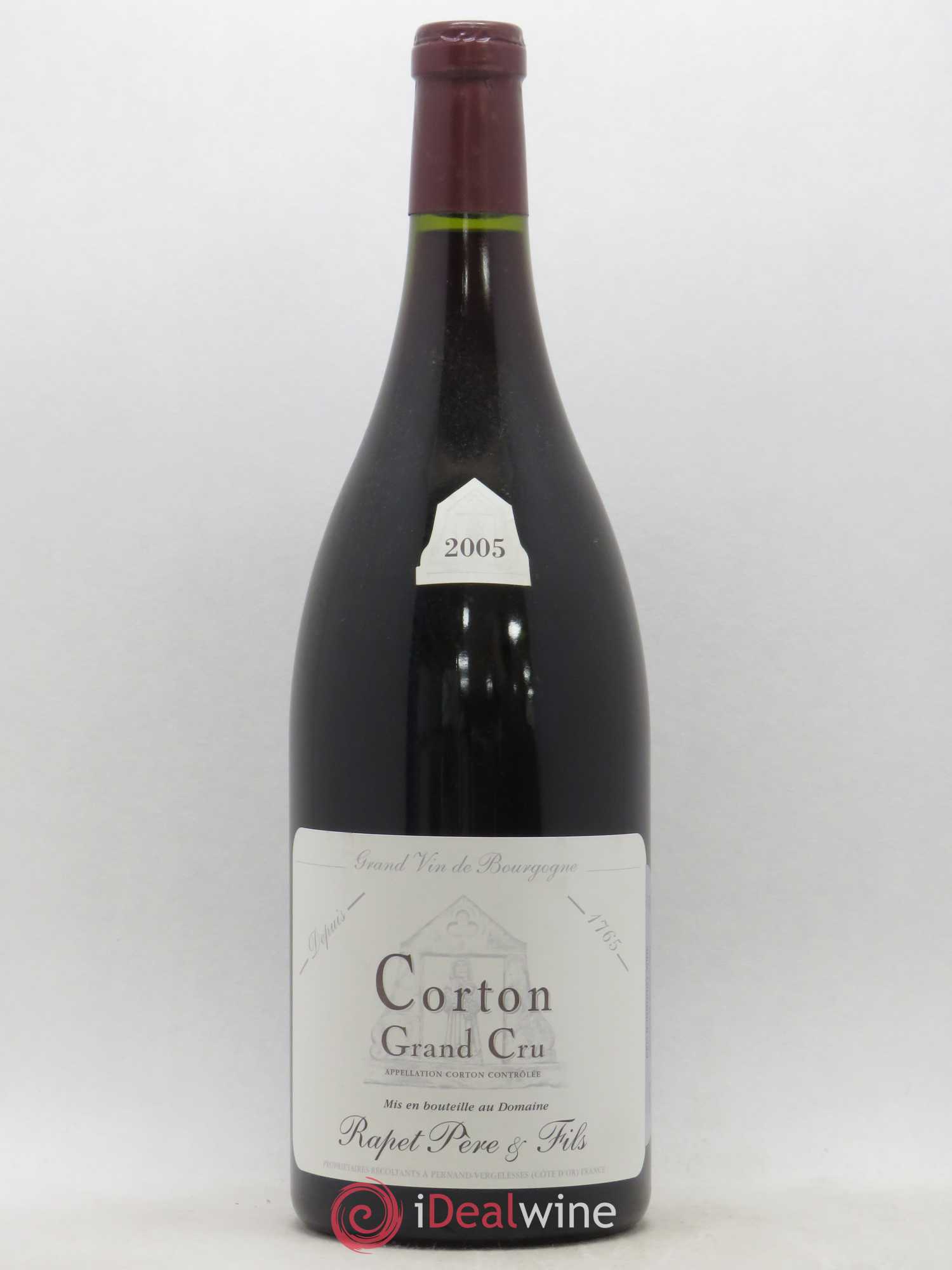 Corton Grand Cru Domaine Rapet 2005 - Lot de 1 magnum - 0