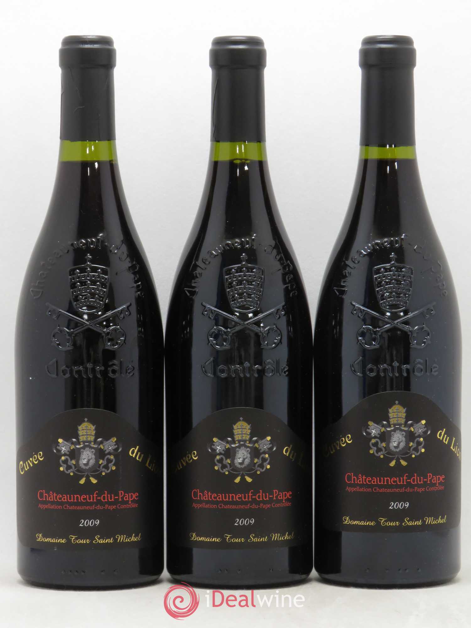 Châteauneuf-du-Pape Cuvée du Lion Domaine Tour St Michel 2009 - Posten von 3 Flaschen - 0
