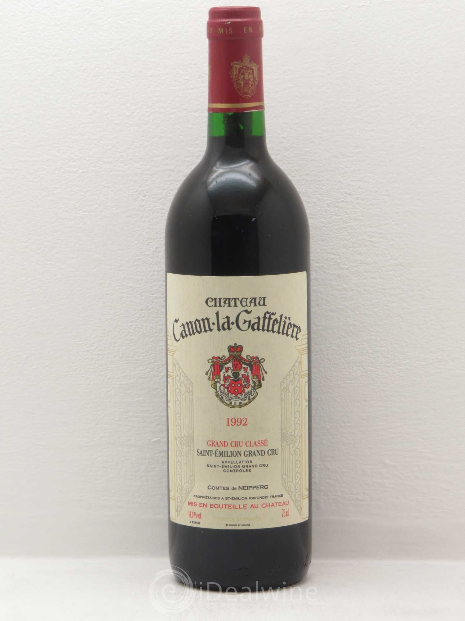 Château Canon la Gaffelière 1er Grand Cru Classé B 1992 - Lot de 1 bouteille - 0